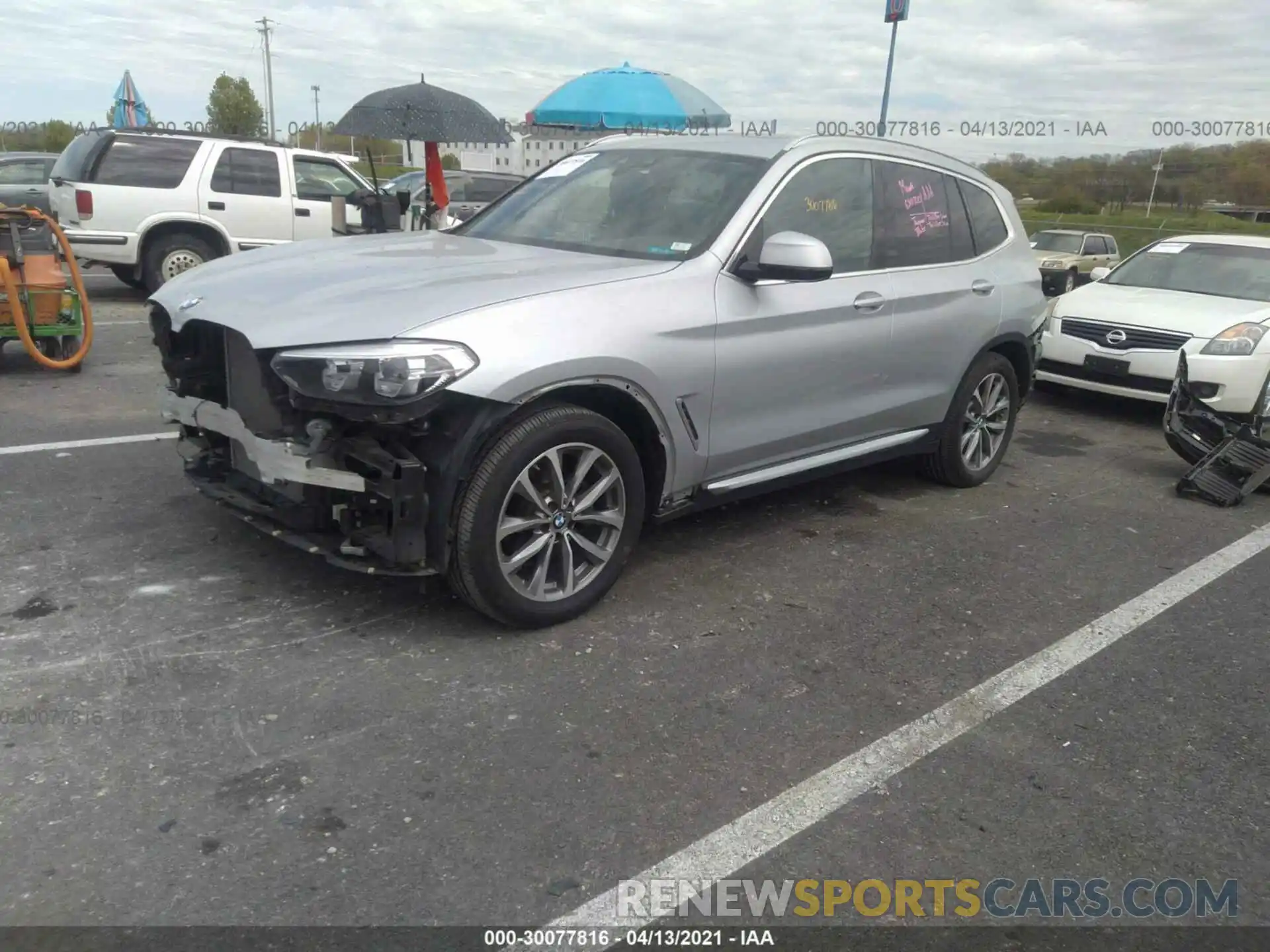 2 Фотография поврежденного автомобиля 5UXTR9C55KLD95715 BMW X3 2019