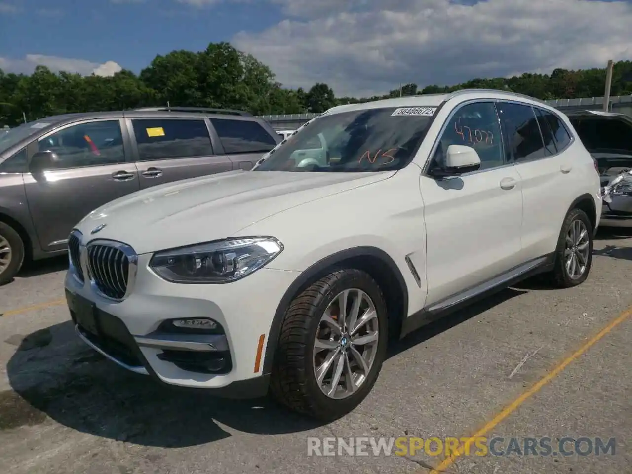 2 Photograph of a damaged car 5UXTR9C55KLD97707 BMW X3 2019