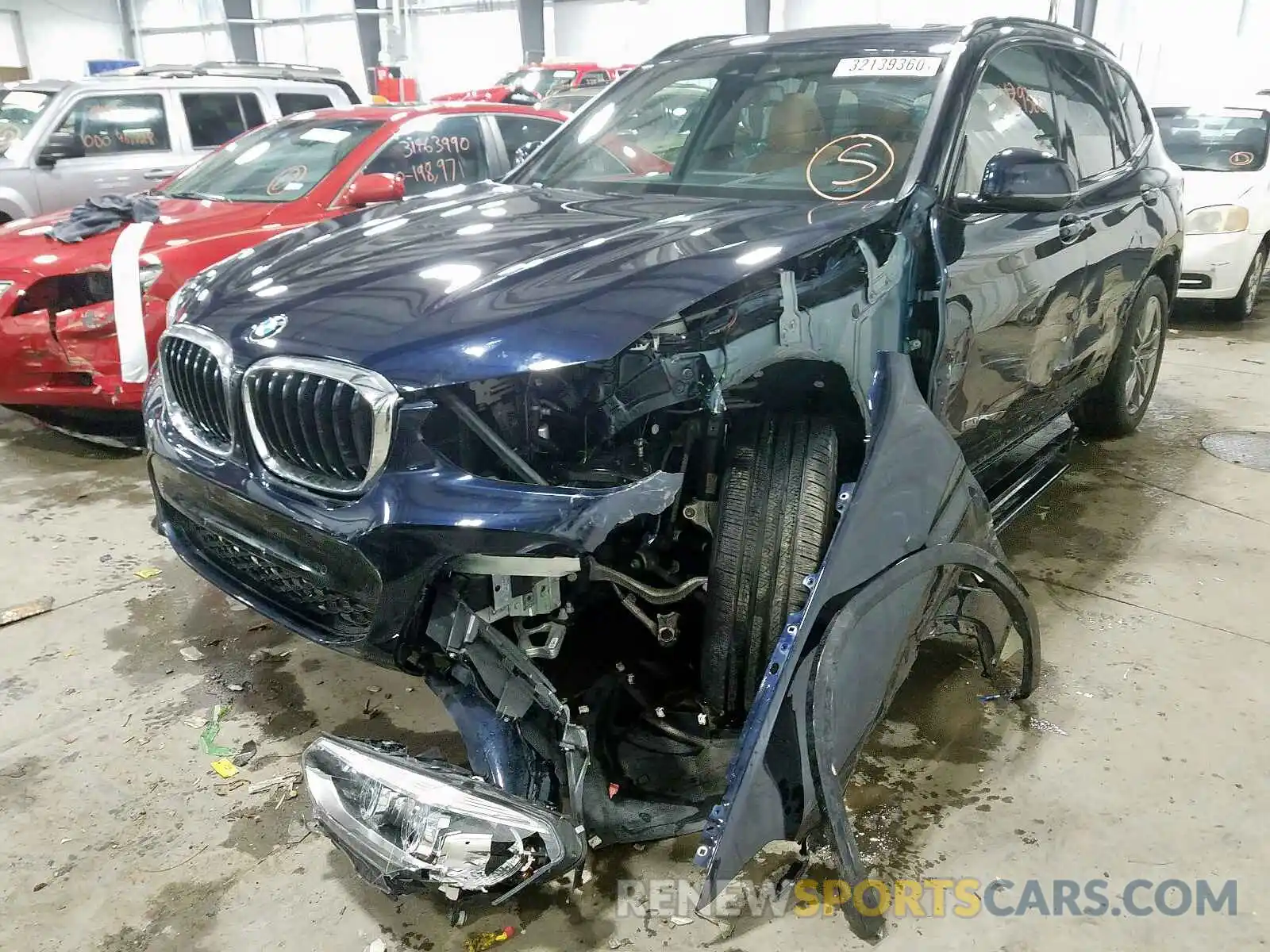 2 Photograph of a damaged car 5UXTR9C55KLE12061 BMW X3 2019