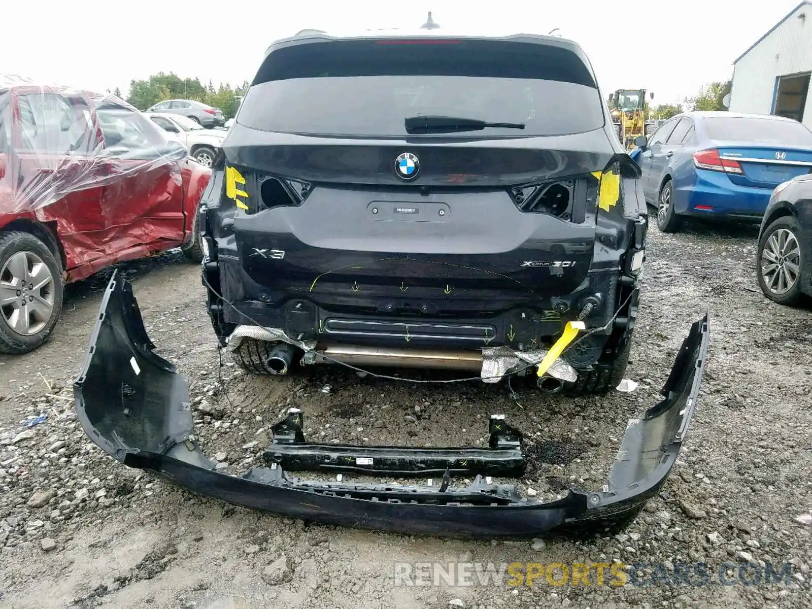 9 Photograph of a damaged car 5UXTR9C55KLE12173 BMW X3 2019