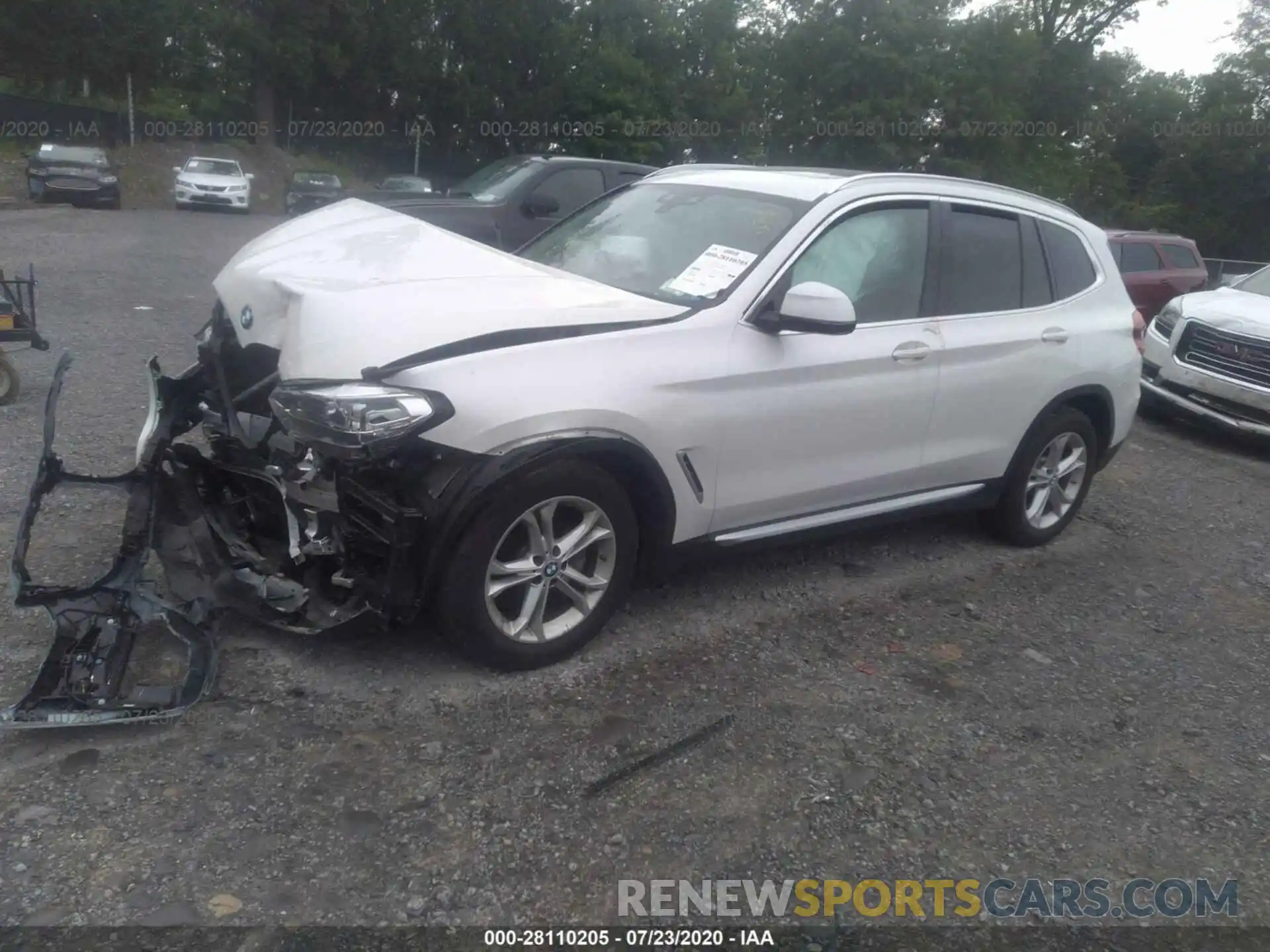 2 Фотография поврежденного автомобиля 5UXTR9C55KLE12691 BMW X3 2019