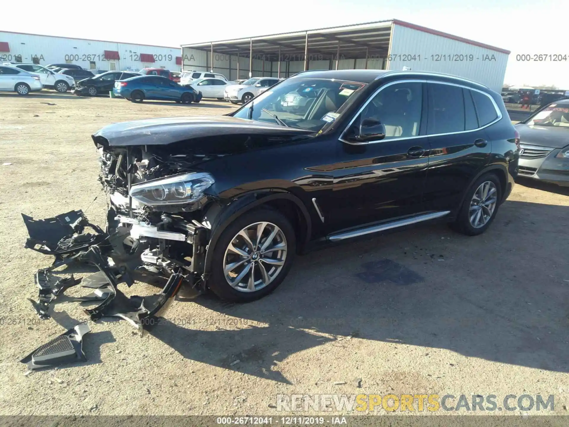 2 Фотография поврежденного автомобиля 5UXTR9C55KLE13601 BMW X3 2019