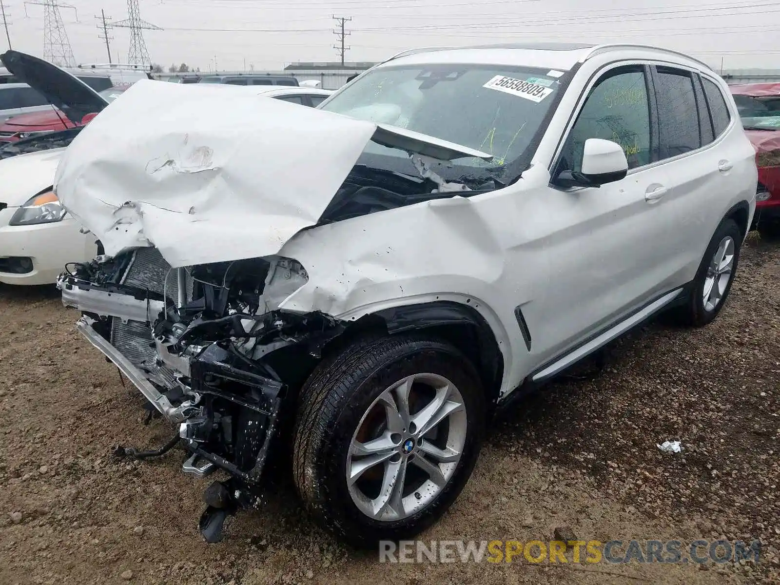 2 Photograph of a damaged car 5UXTR9C55KLE17969 BMW X3 2019
