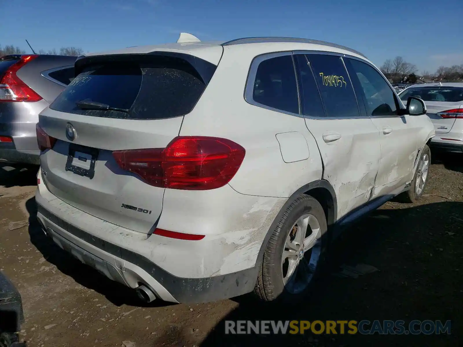 4 Фотография поврежденного автомобиля 5UXTR9C55KLE18331 BMW X3 2019