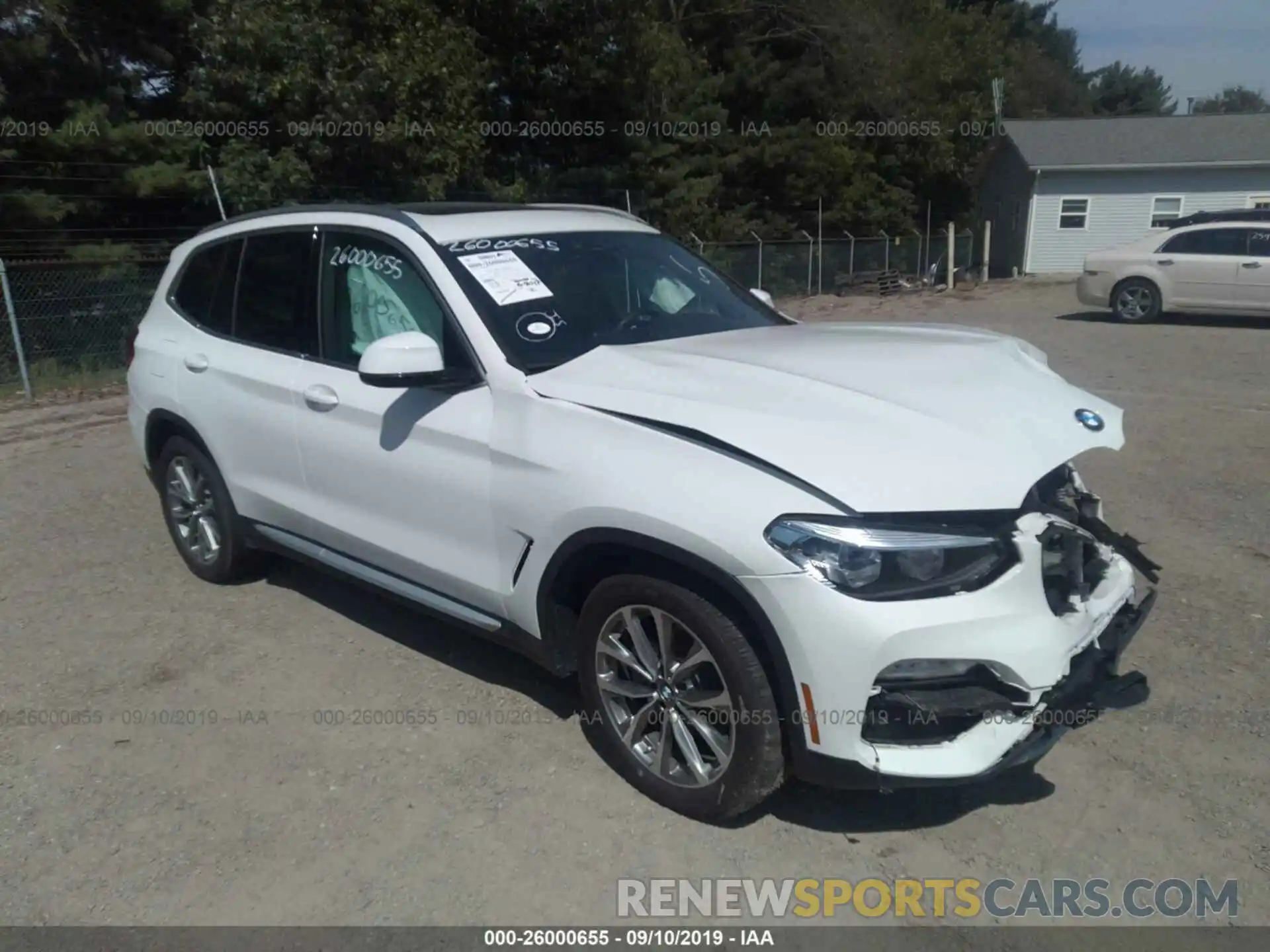 1 Photograph of a damaged car 5UXTR9C55KLE20323 BMW X3 2019