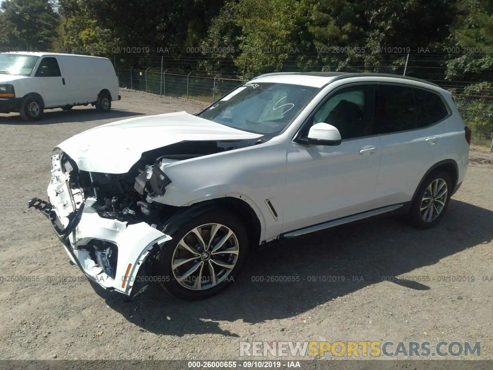 2 Photograph of a damaged car 5UXTR9C55KLE20323 BMW X3 2019