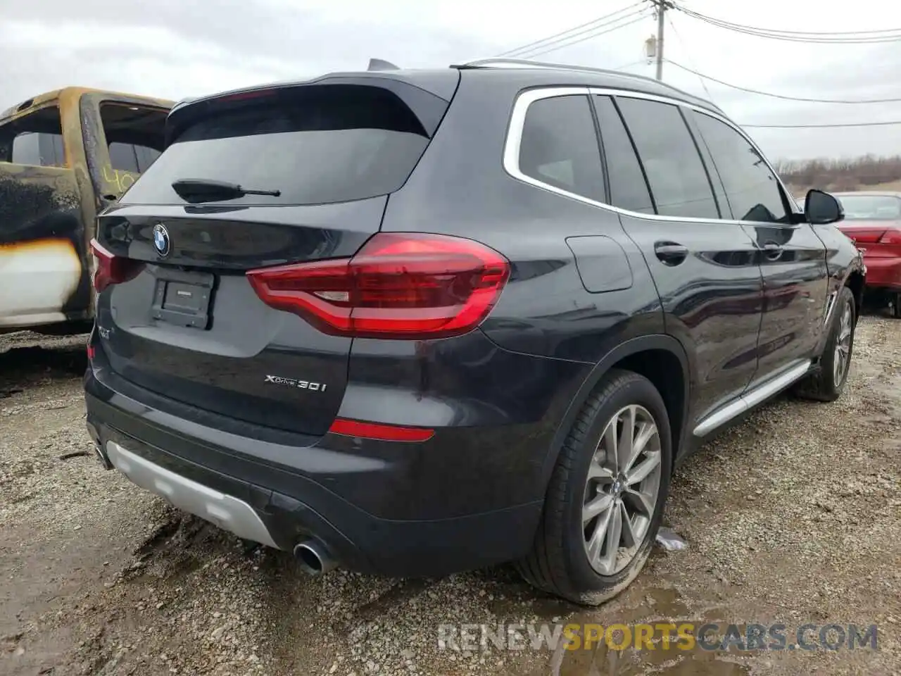 4 Фотография поврежденного автомобиля 5UXTR9C55KLE20743 BMW X3 2019