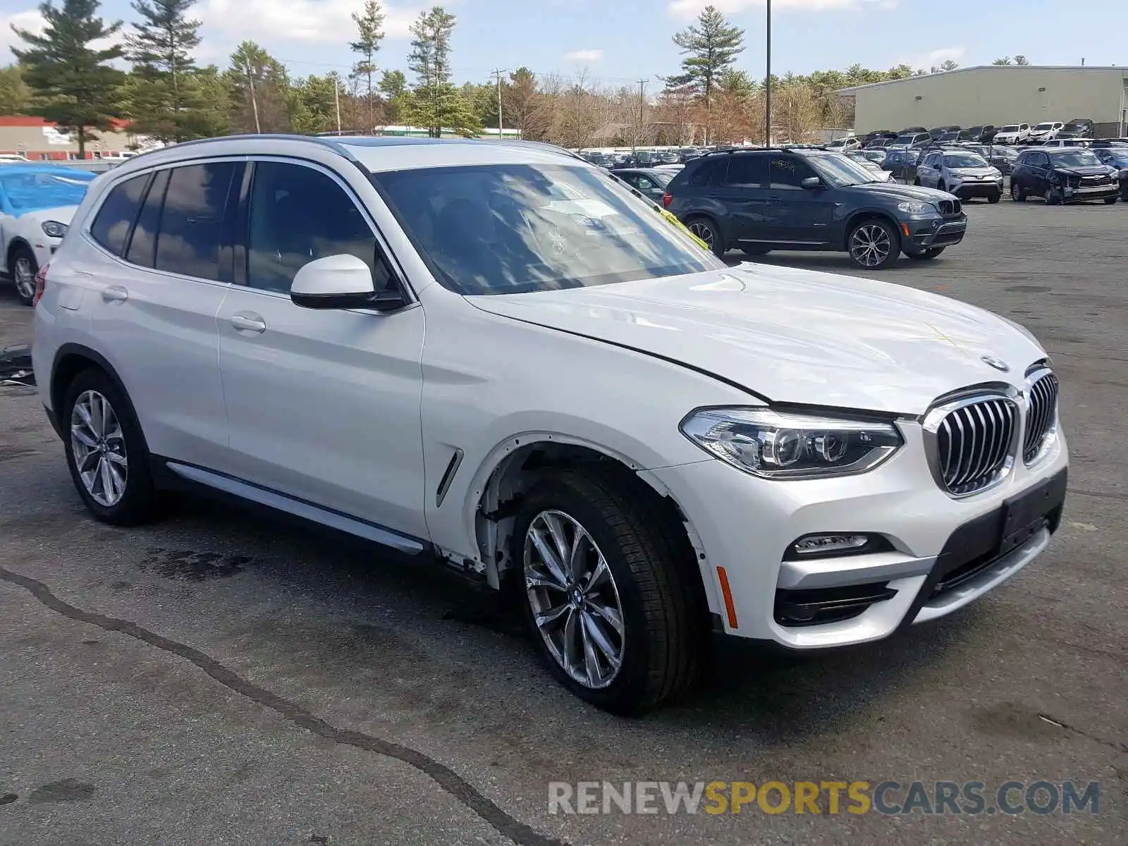 1 Photograph of a damaged car 5UXTR9C55KLE20872 BMW X3 2019