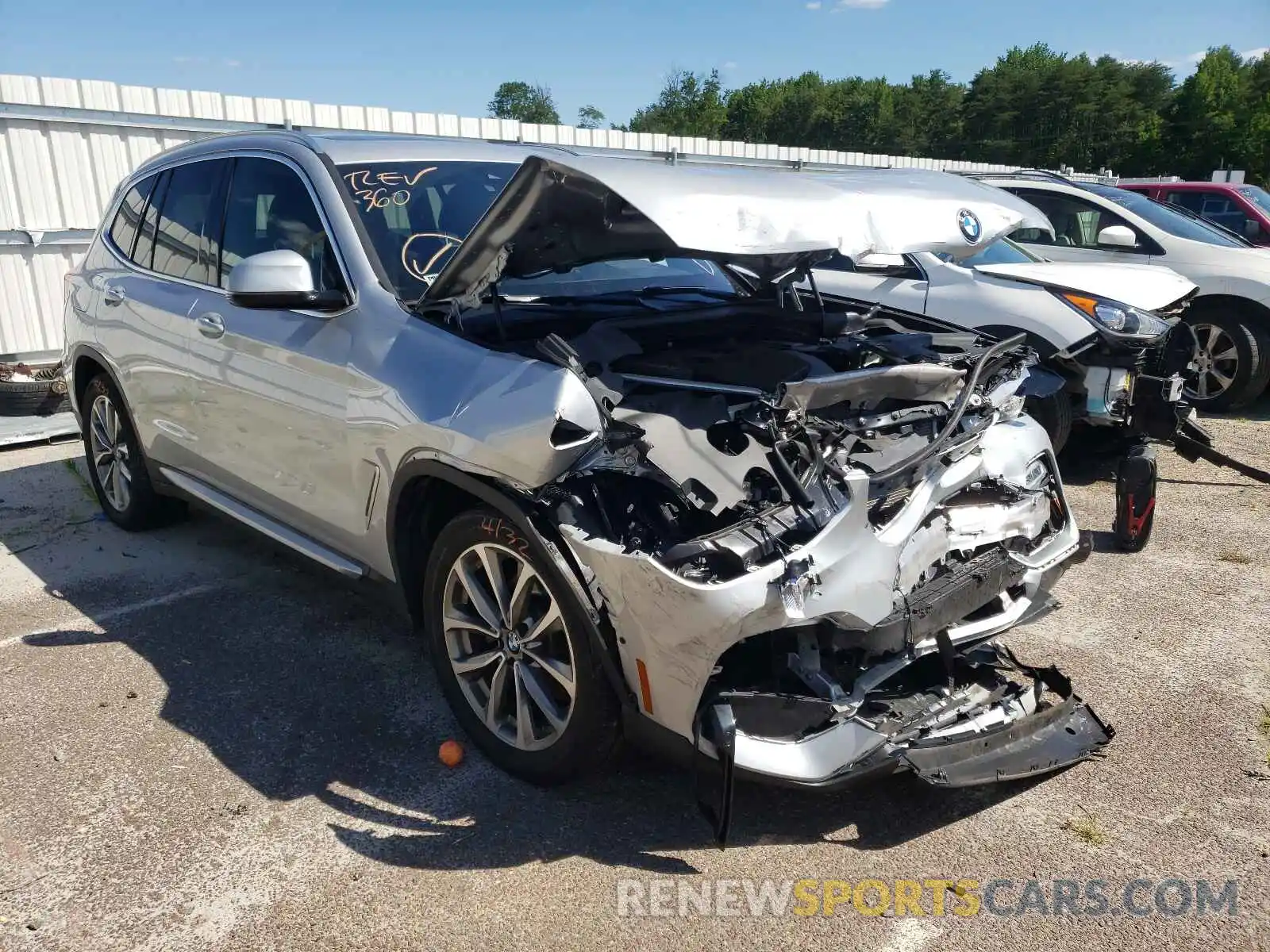 1 Photograph of a damaged car 5UXTR9C55KLP83671 BMW X3 2019