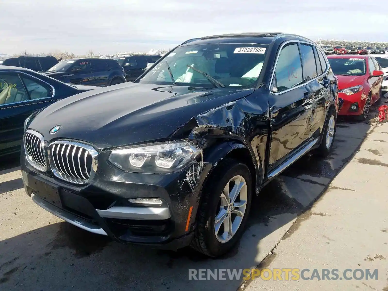 2 Photograph of a damaged car 5UXTR9C56KLD90829 BMW X3 2019