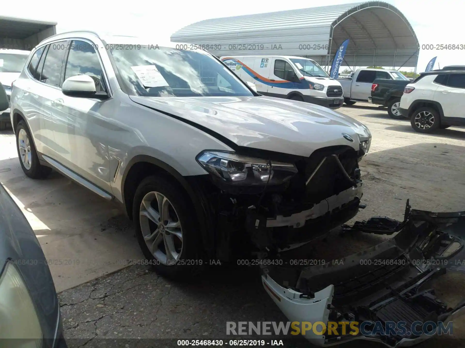 1 Photograph of a damaged car 5UXTR9C56KLD90944 BMW X3 2019