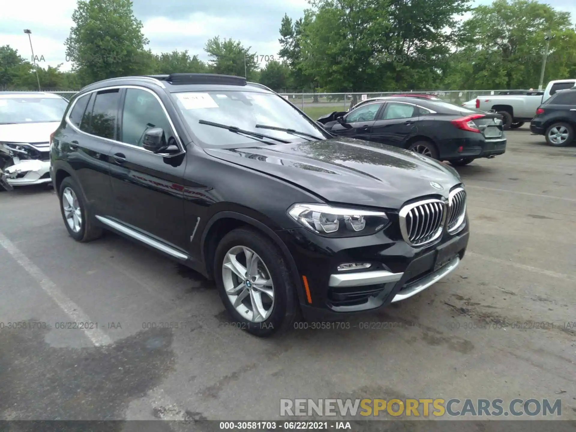 1 Photograph of a damaged car 5UXTR9C56KLD90958 BMW X3 2019