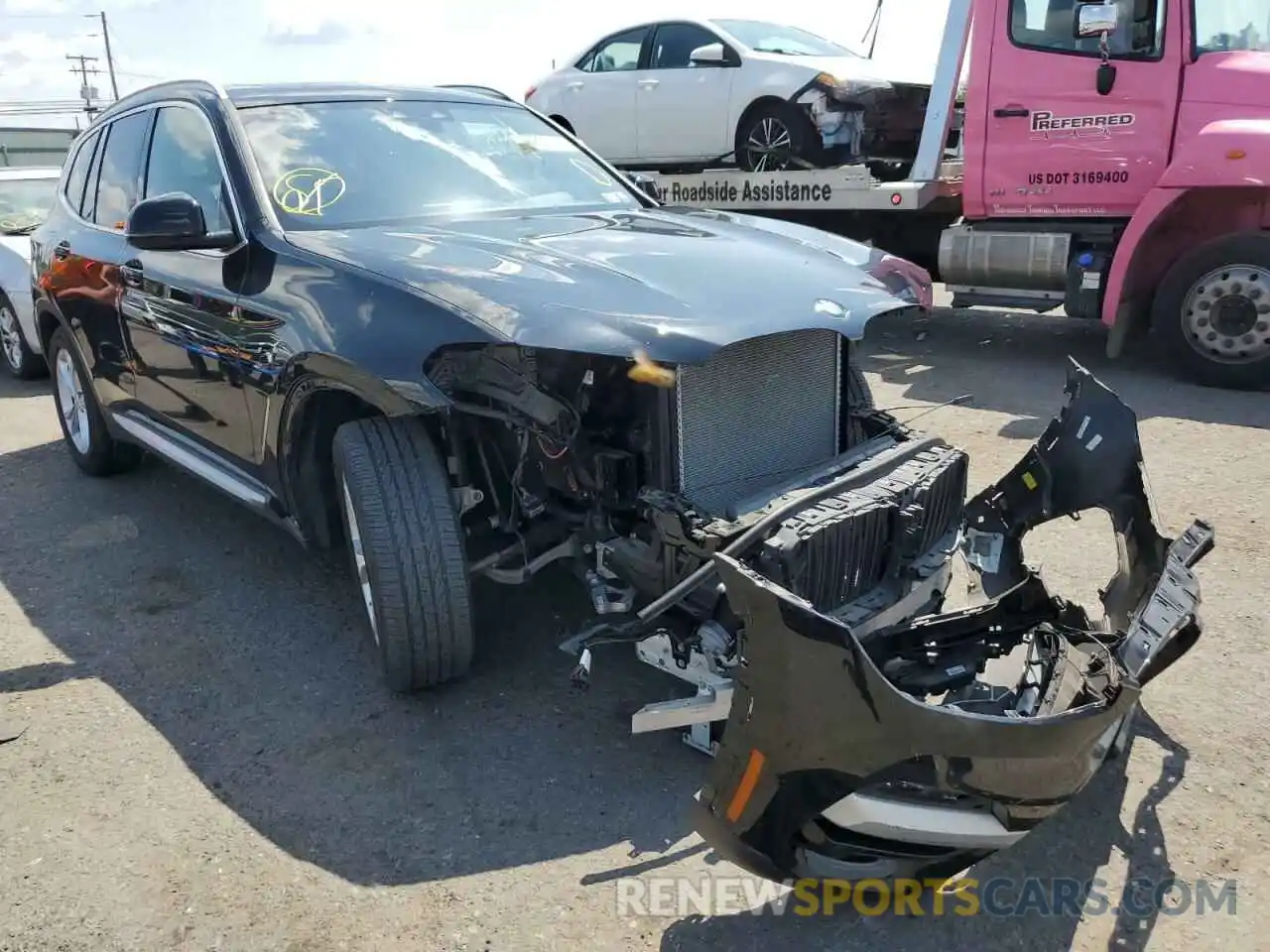 1 Photograph of a damaged car 5UXTR9C56KLD91043 BMW X3 2019