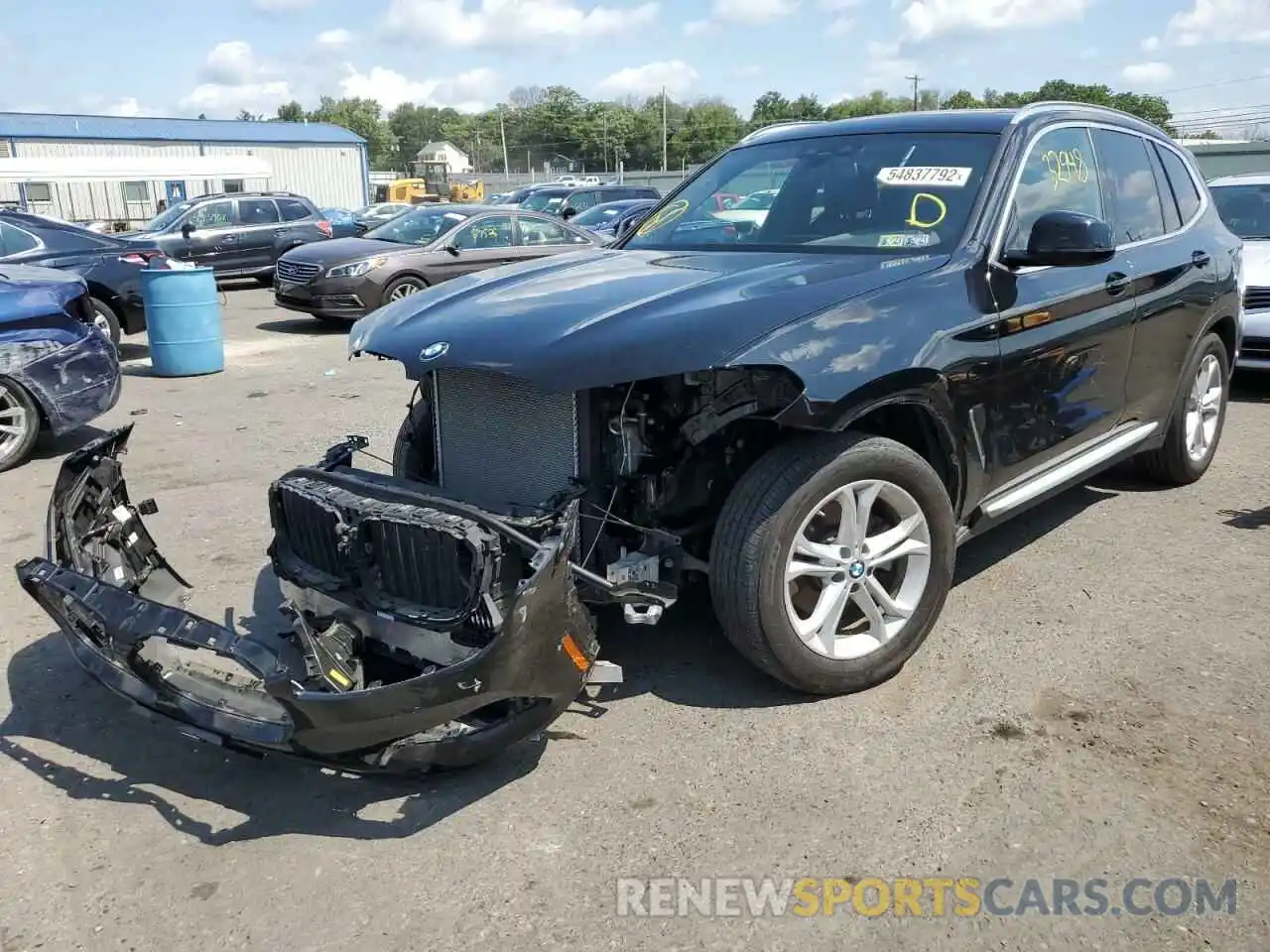 2 Photograph of a damaged car 5UXTR9C56KLD91043 BMW X3 2019