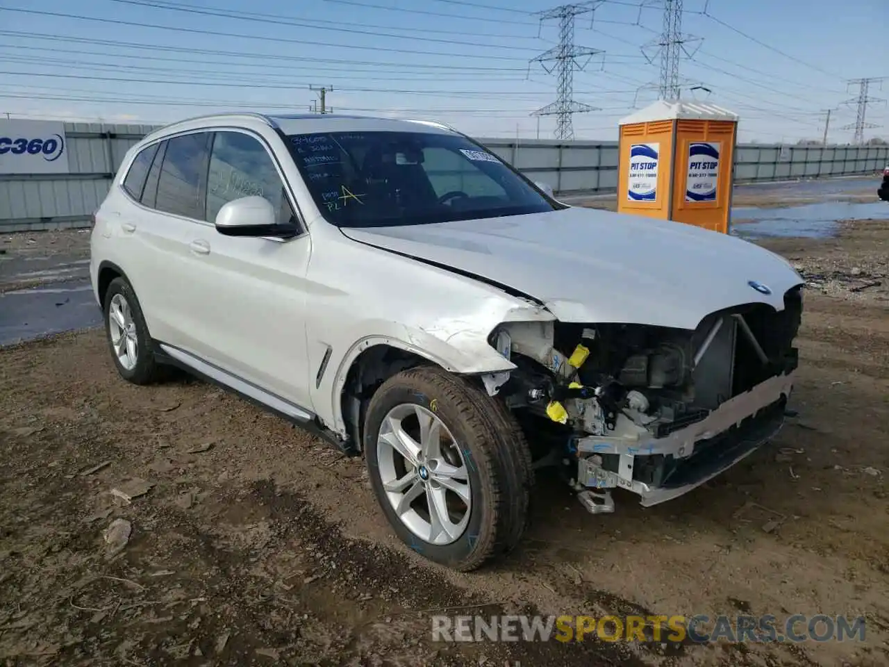 1 Photograph of a damaged car 5UXTR9C56KLD91138 BMW X3 2019