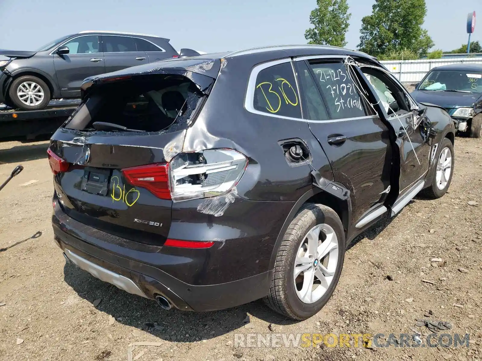 4 Фотография поврежденного автомобиля 5UXTR9C56KLD94976 BMW X3 2019