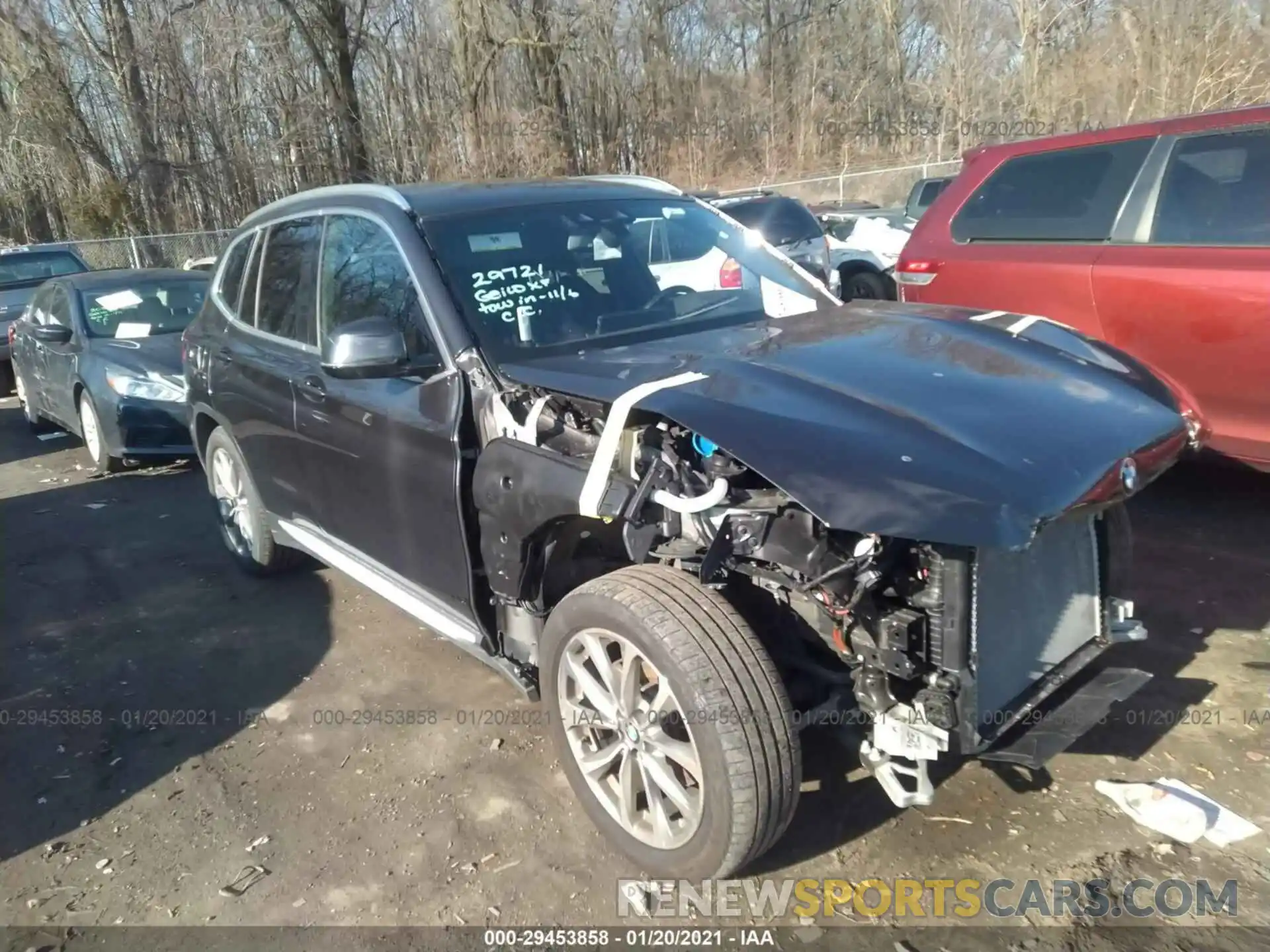 1 Photograph of a damaged car 5UXTR9C56KLD97859 BMW X3 2019