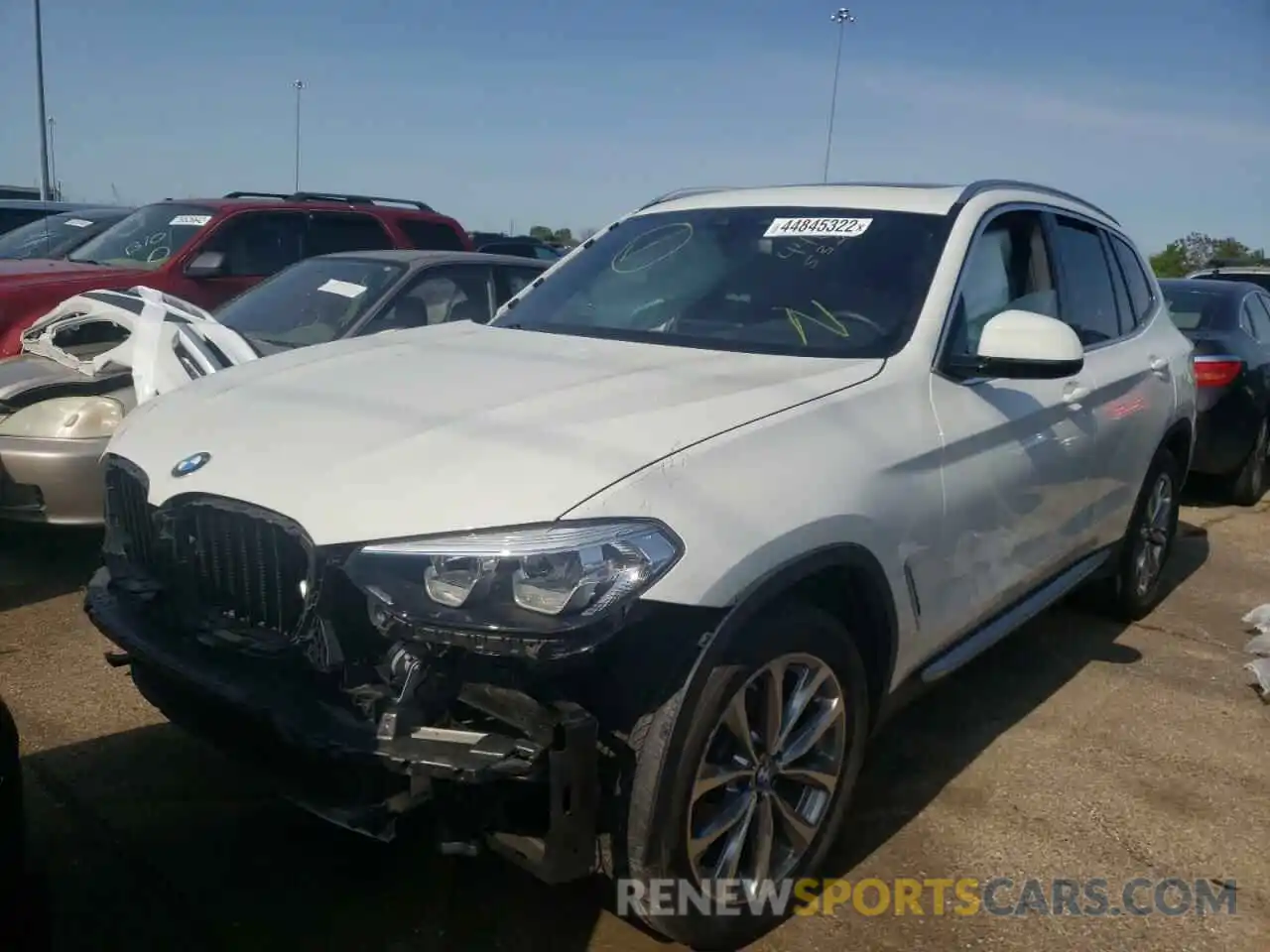 2 Photograph of a damaged car 5UXTR9C56KLE11596 BMW X3 2019