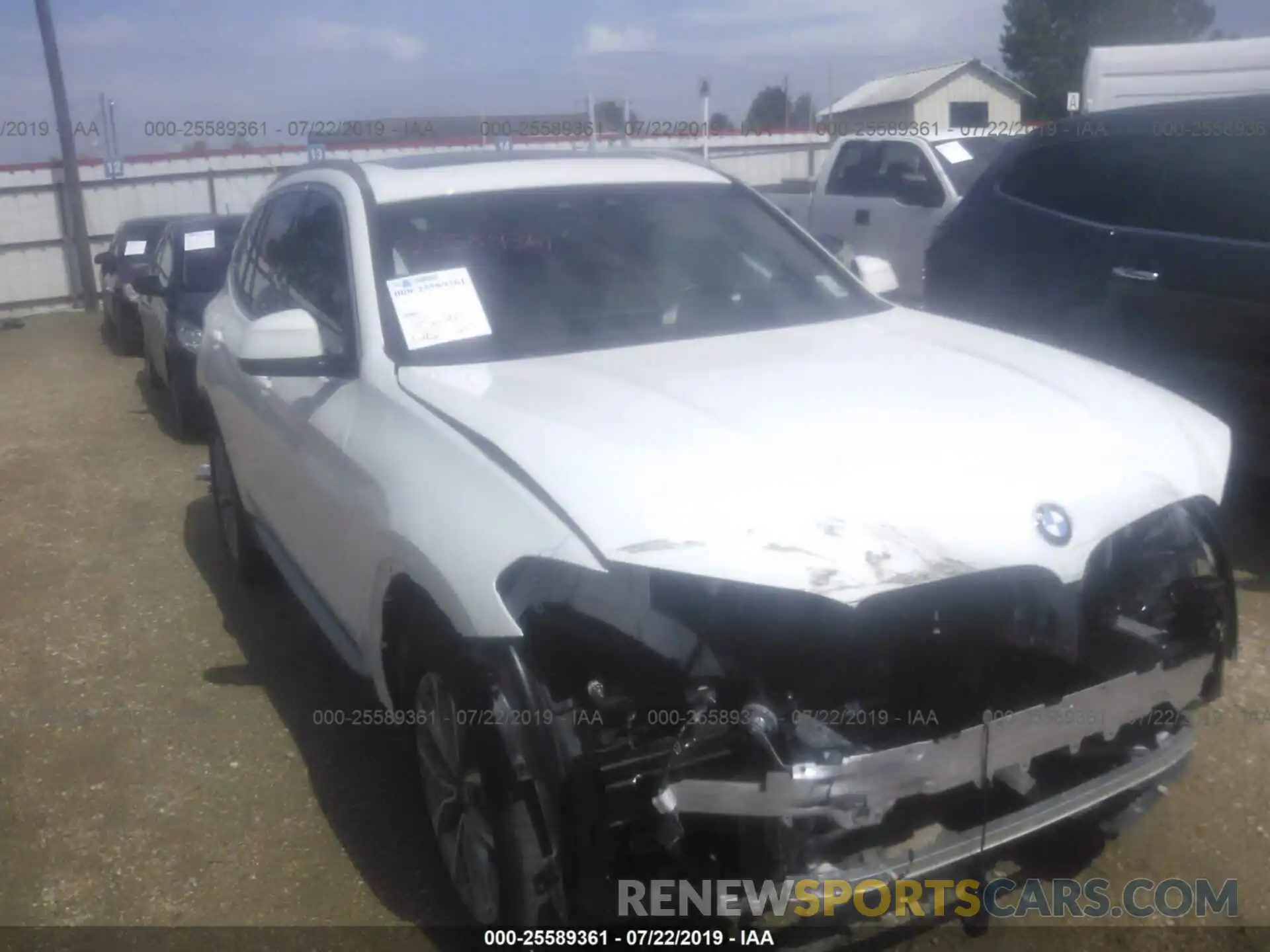 1 Photograph of a damaged car 5UXTR9C56KLE12375 BMW X3 2019