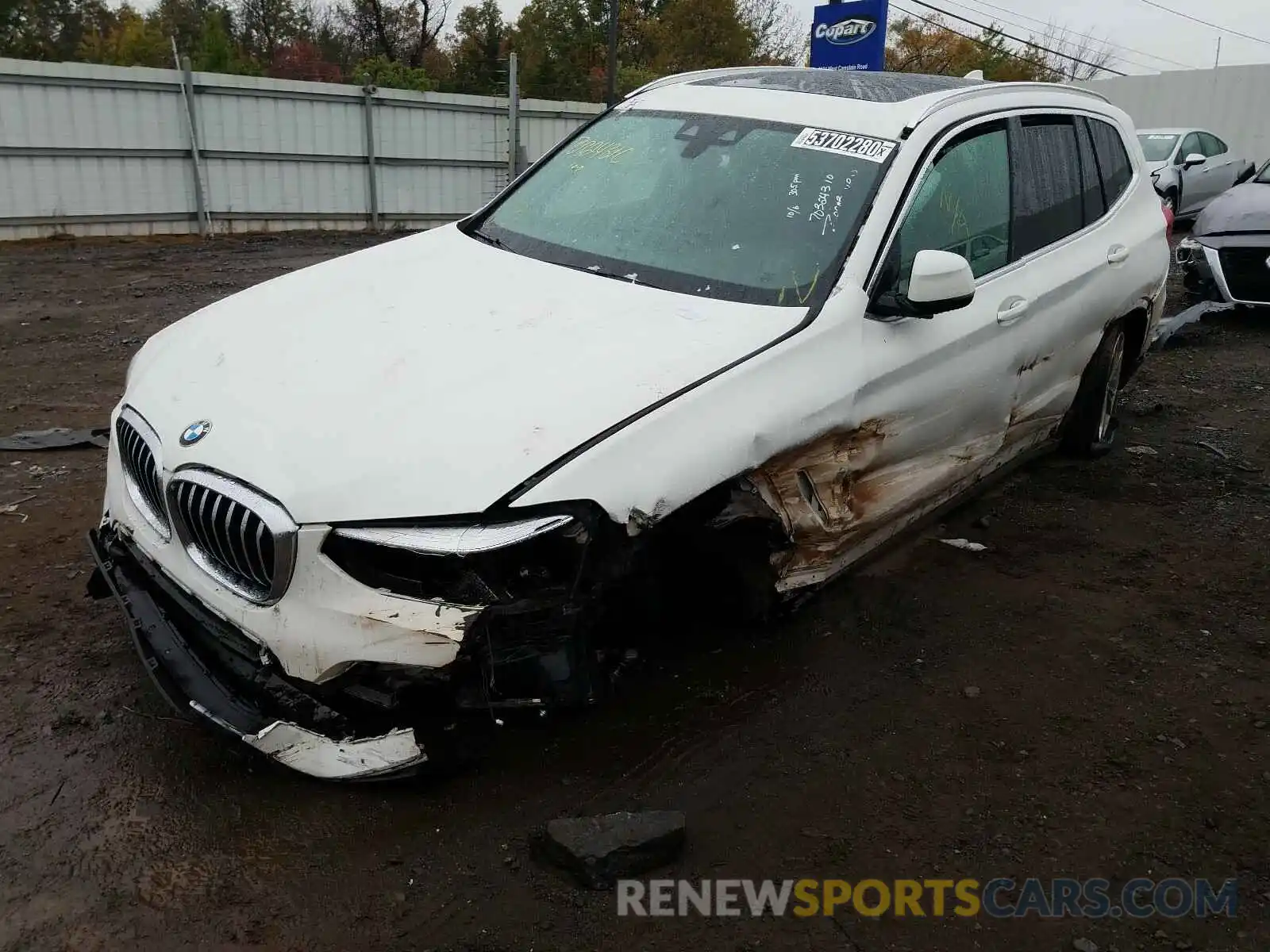 2 Фотография поврежденного автомобиля 5UXTR9C56KLE18158 BMW X3 2019