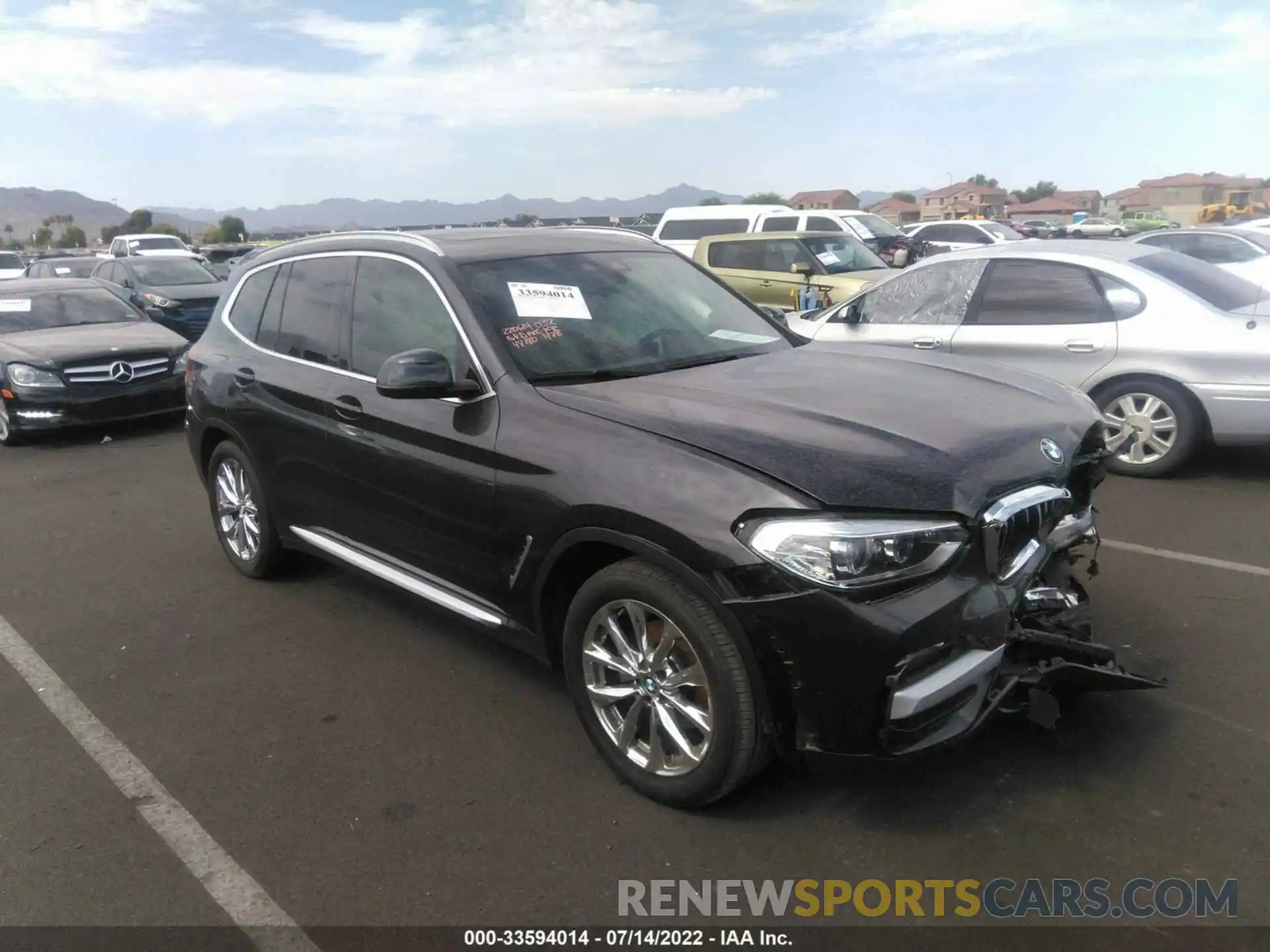 1 Photograph of a damaged car 5UXTR9C56KLE21478 BMW X3 2019