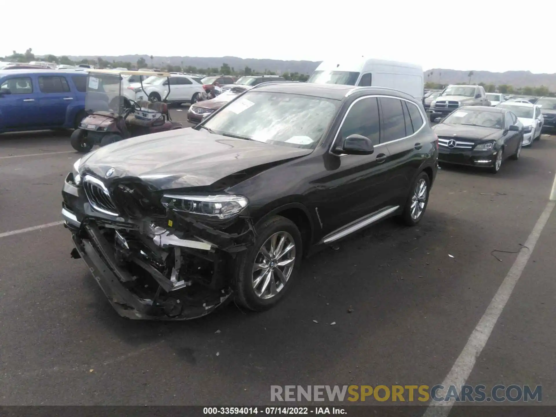 2 Фотография поврежденного автомобиля 5UXTR9C56KLE21478 BMW X3 2019