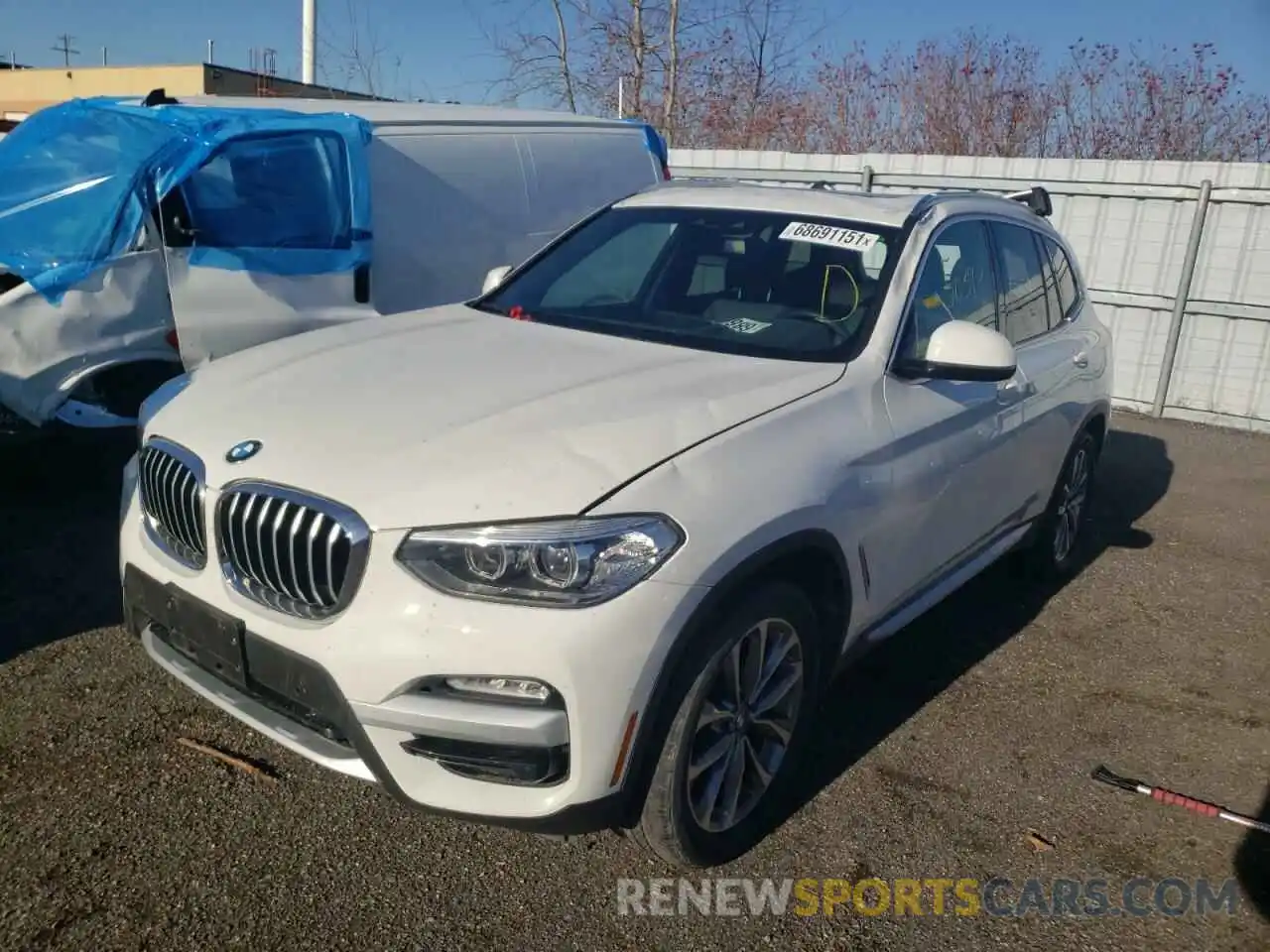 2 Photograph of a damaged car 5UXTR9C56KLP86479 BMW X3 2019