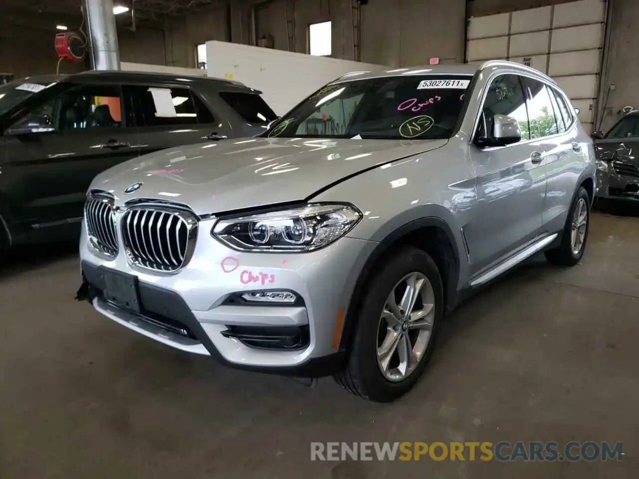 2 Photograph of a damaged car 5UXTR9C56KLP95621 BMW X3 2019