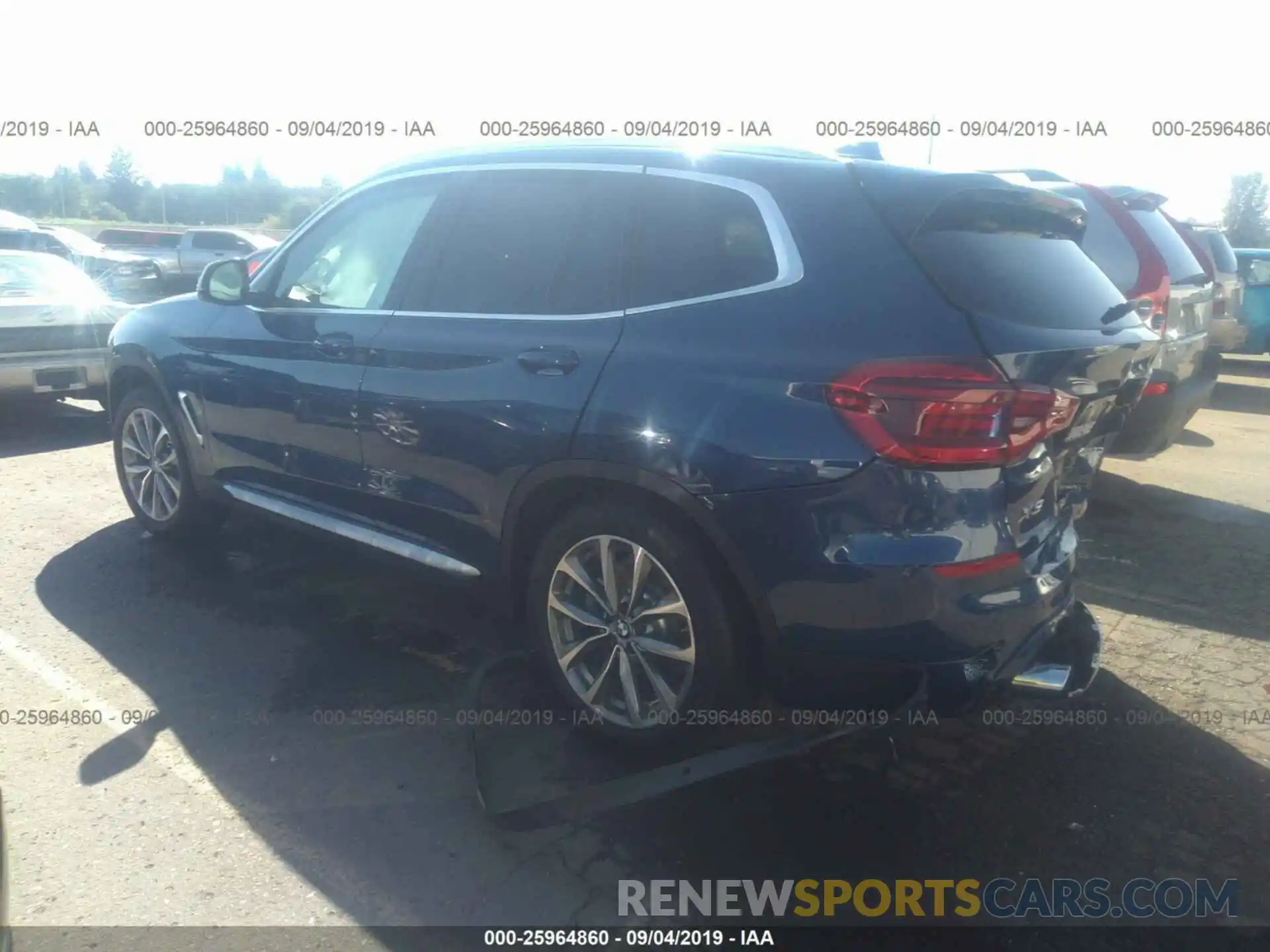 3 Photograph of a damaged car 5UXTR9C56KLR03980 BMW X3 2019