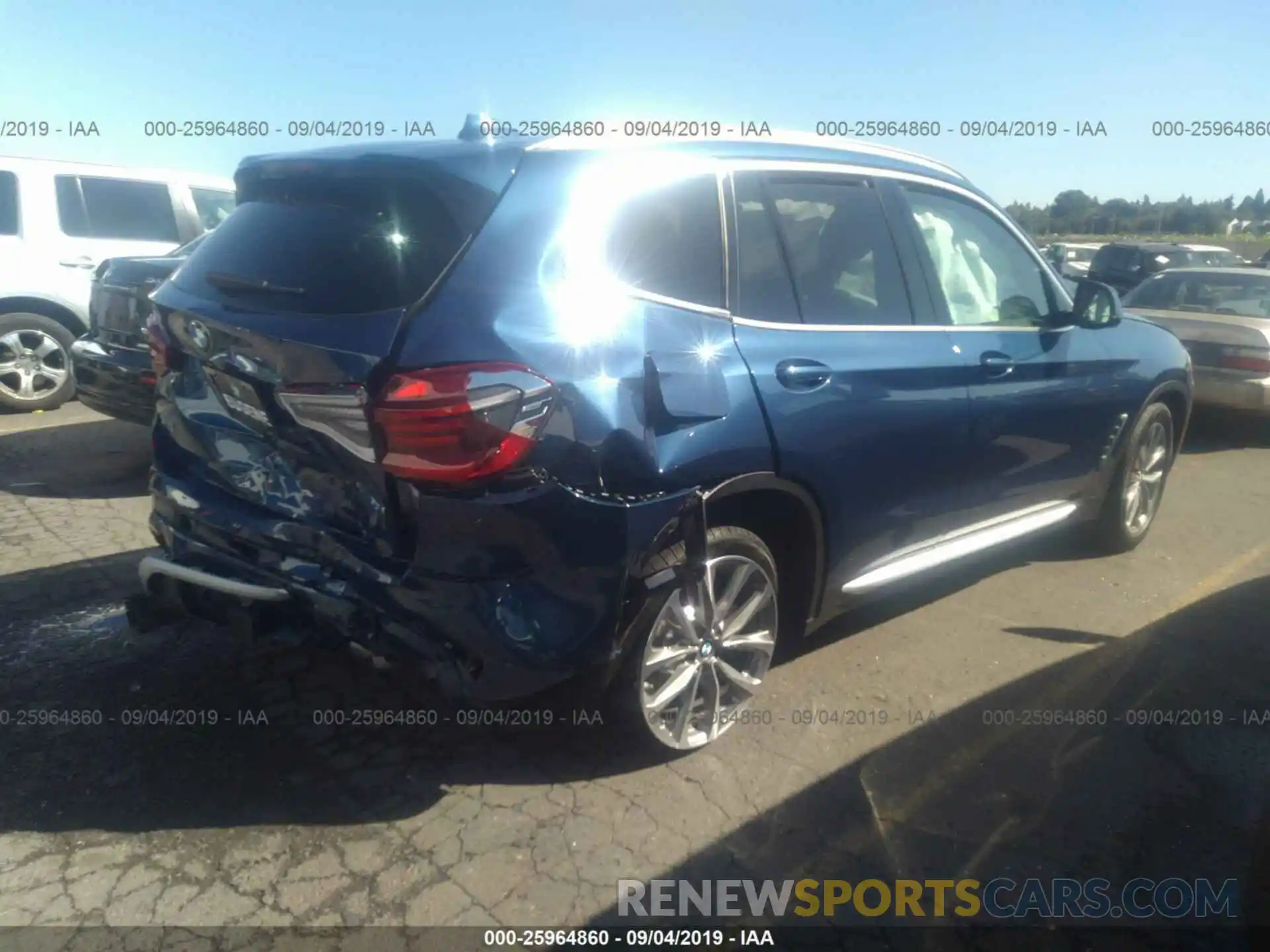 4 Photograph of a damaged car 5UXTR9C56KLR03980 BMW X3 2019