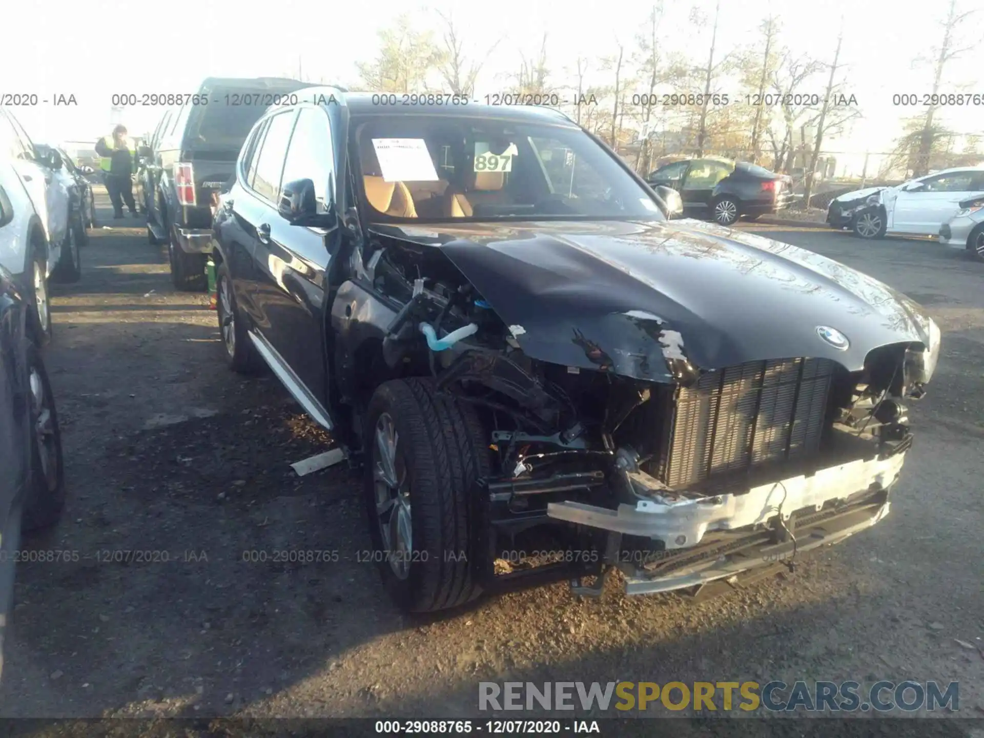 1 Photograph of a damaged car 5UXTR9C56KLR08015 BMW X3 2019