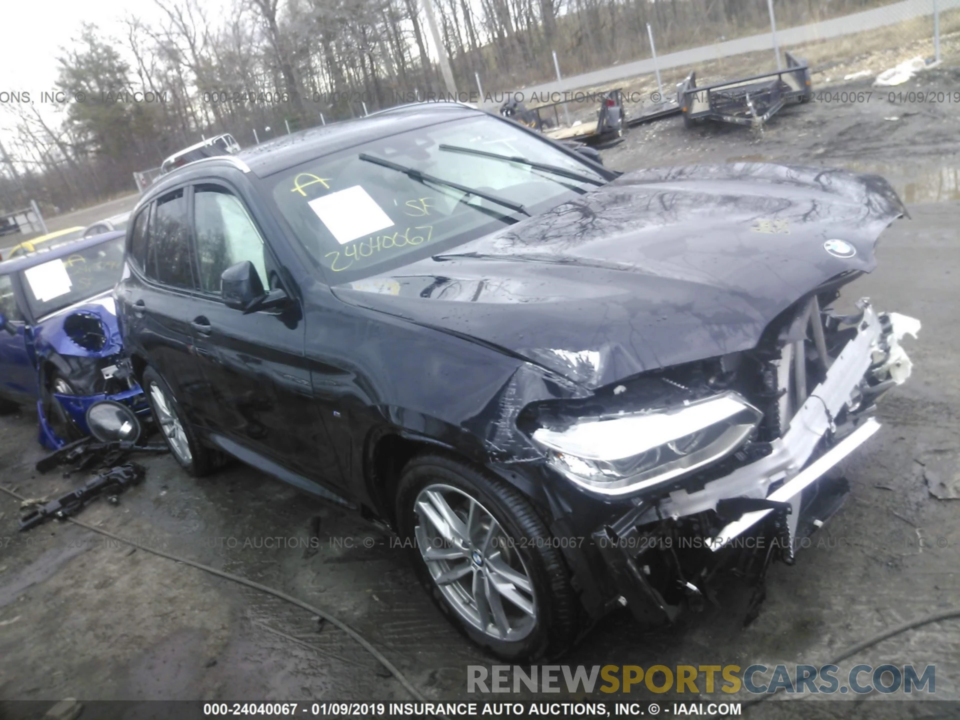 1 Photograph of a damaged car 5UXTR9C57KLD90841 BMW X3 2019