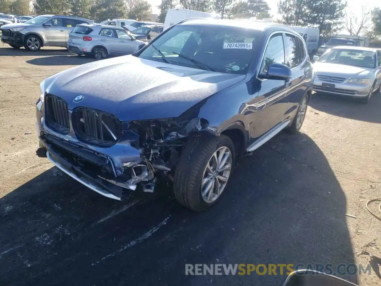 2 Photograph of a damaged car 5UXTR9C57KLD98115 BMW X3 2019