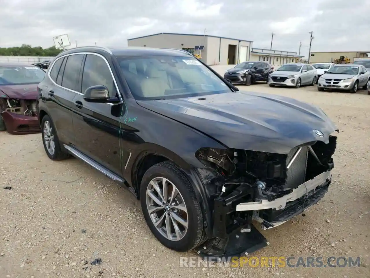 1 Photograph of a damaged car 5UXTR9C57KLE12949 BMW X3 2019