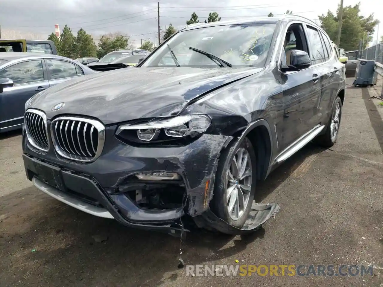 2 Photograph of a damaged car 5UXTR9C57KLE13325 BMW X3 2019