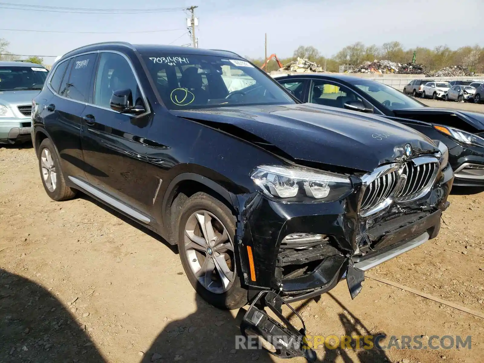 1 Photograph of a damaged car 5UXTR9C57KLE18265 BMW X3 2019