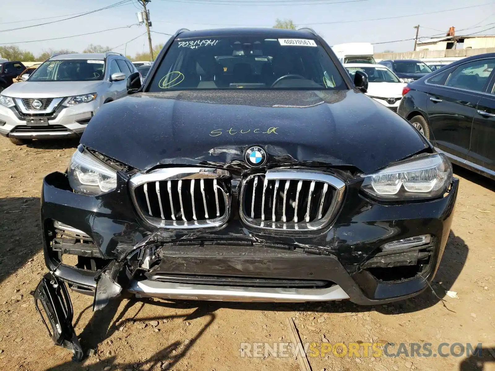 9 Photograph of a damaged car 5UXTR9C57KLE18265 BMW X3 2019