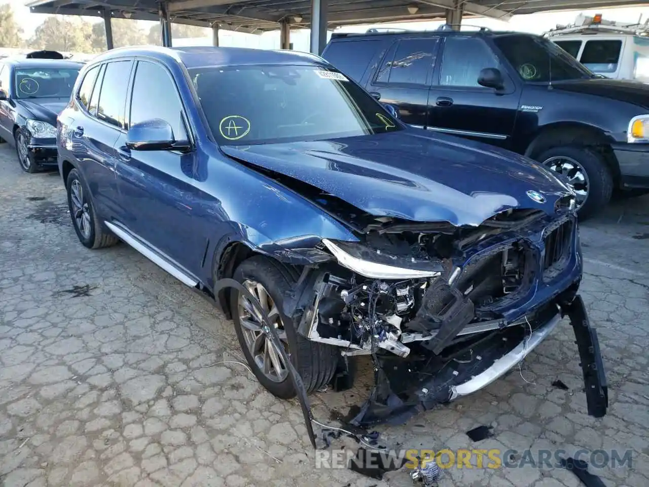 1 Photograph of a damaged car 5UXTR9C57KLP88807 BMW X3 2019