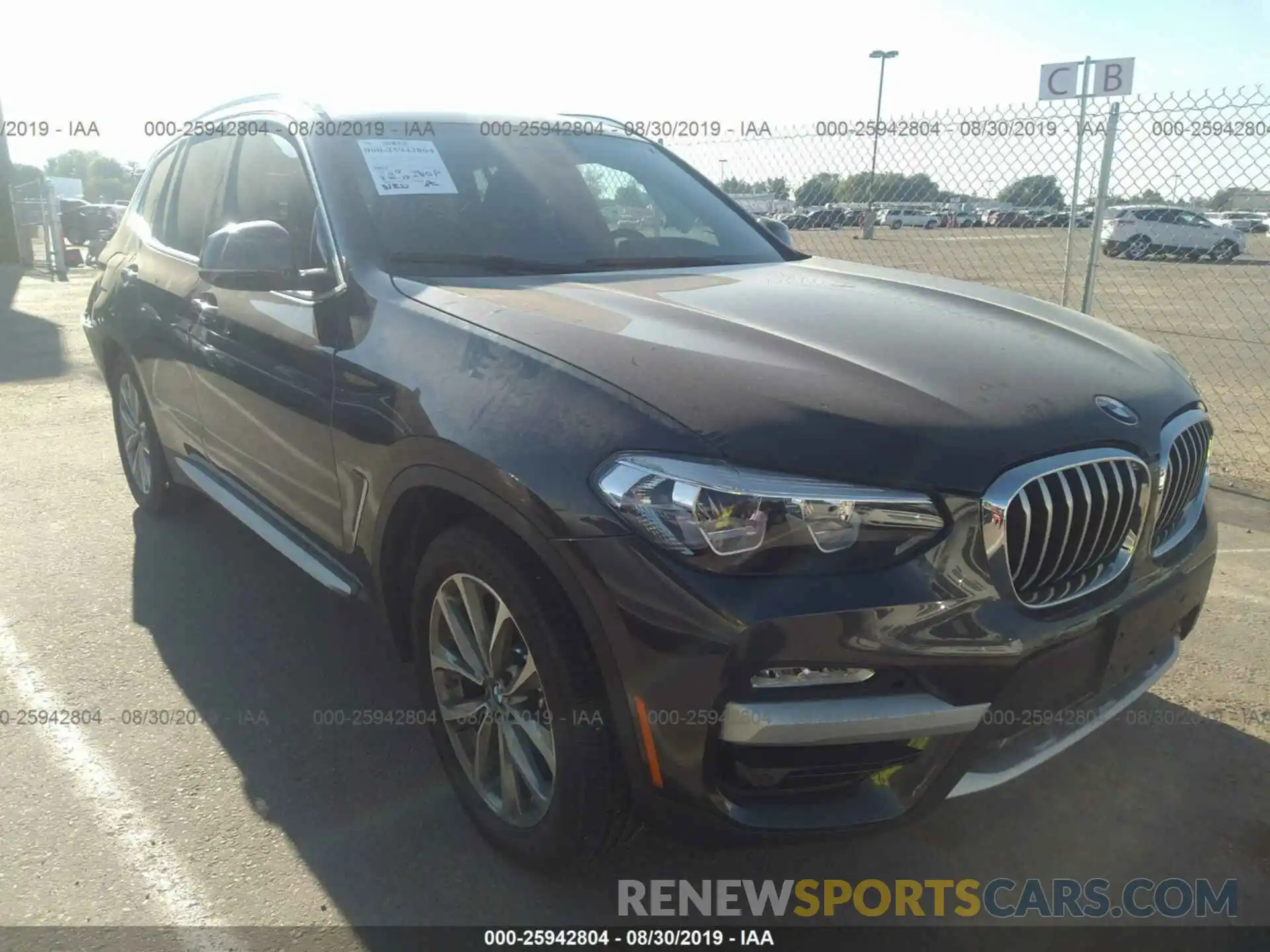 1 Photograph of a damaged car 5UXTR9C57KLP90055 BMW X3 2019