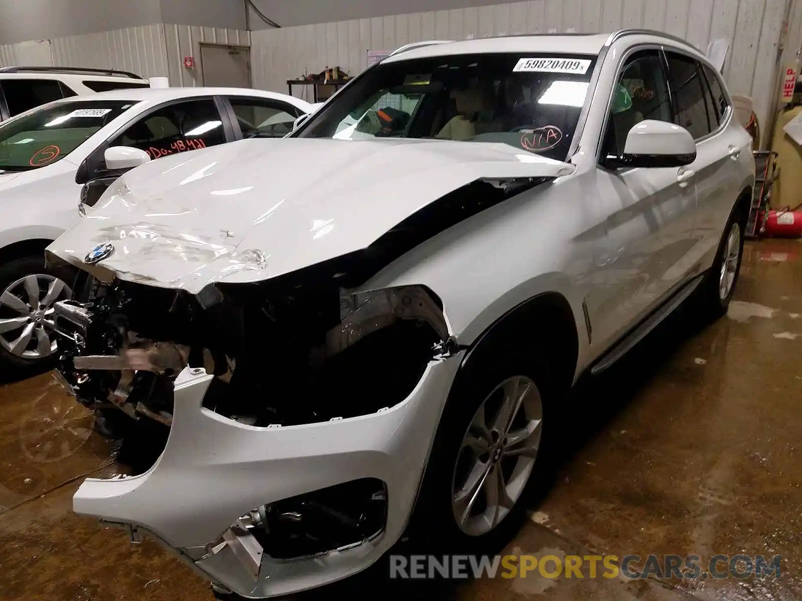 2 Photograph of a damaged car 5UXTR9C57KLP90489 BMW X3 2019