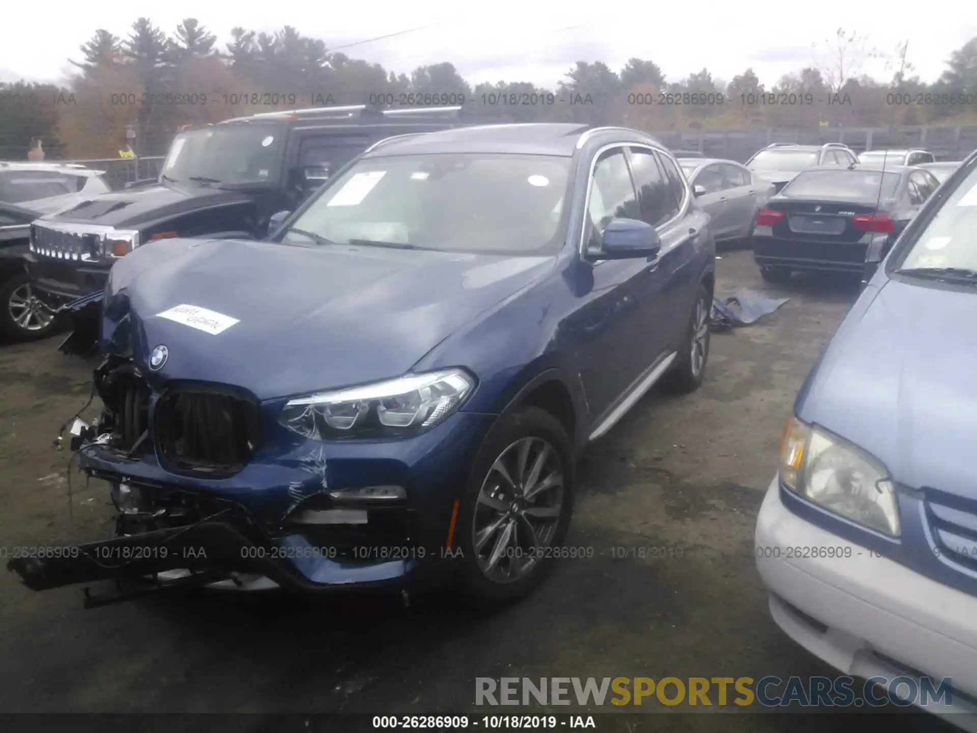 2 Photograph of a damaged car 5UXTR9C57KLP90525 BMW X3 2019