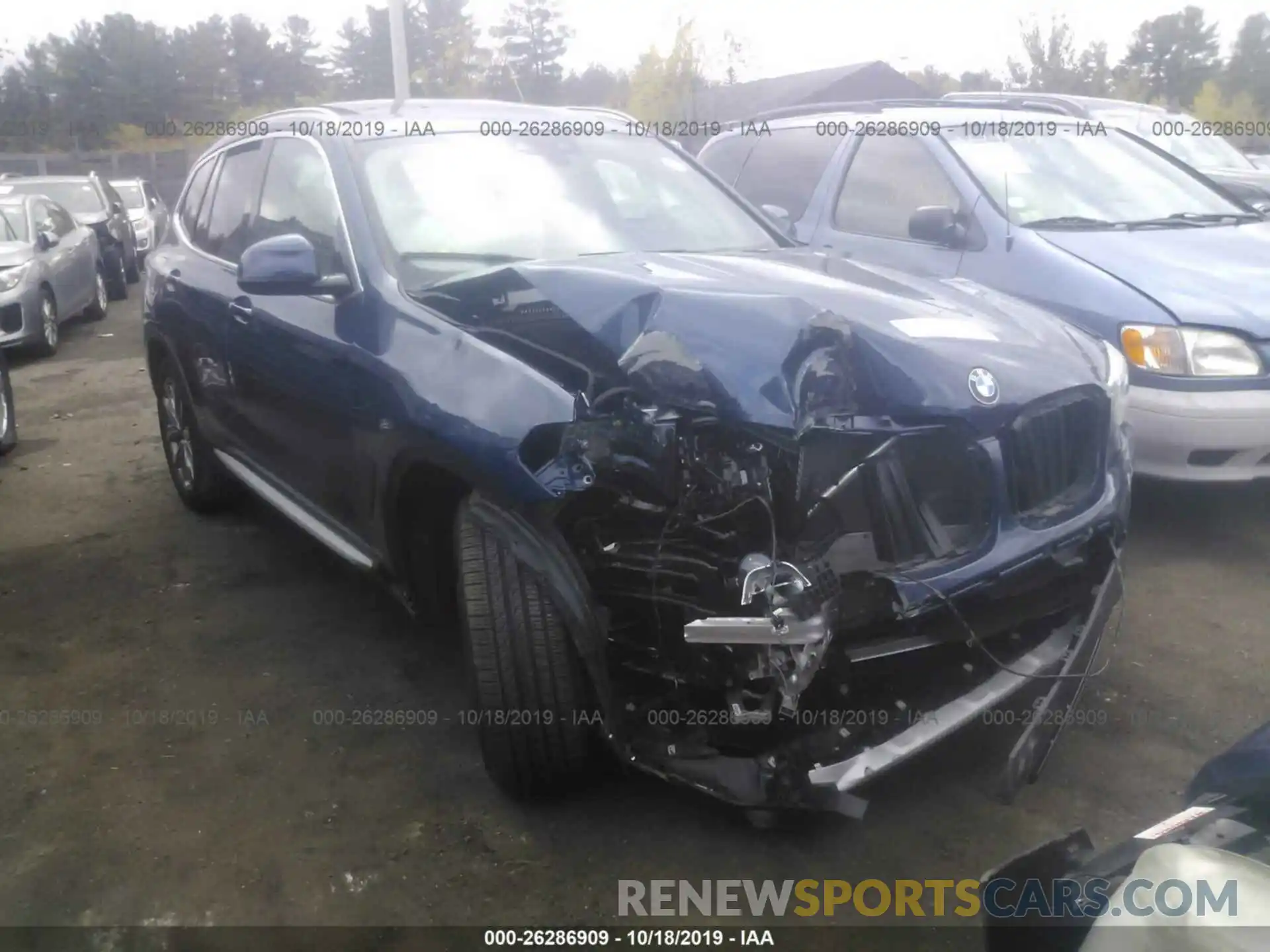 6 Photograph of a damaged car 5UXTR9C57KLP90525 BMW X3 2019