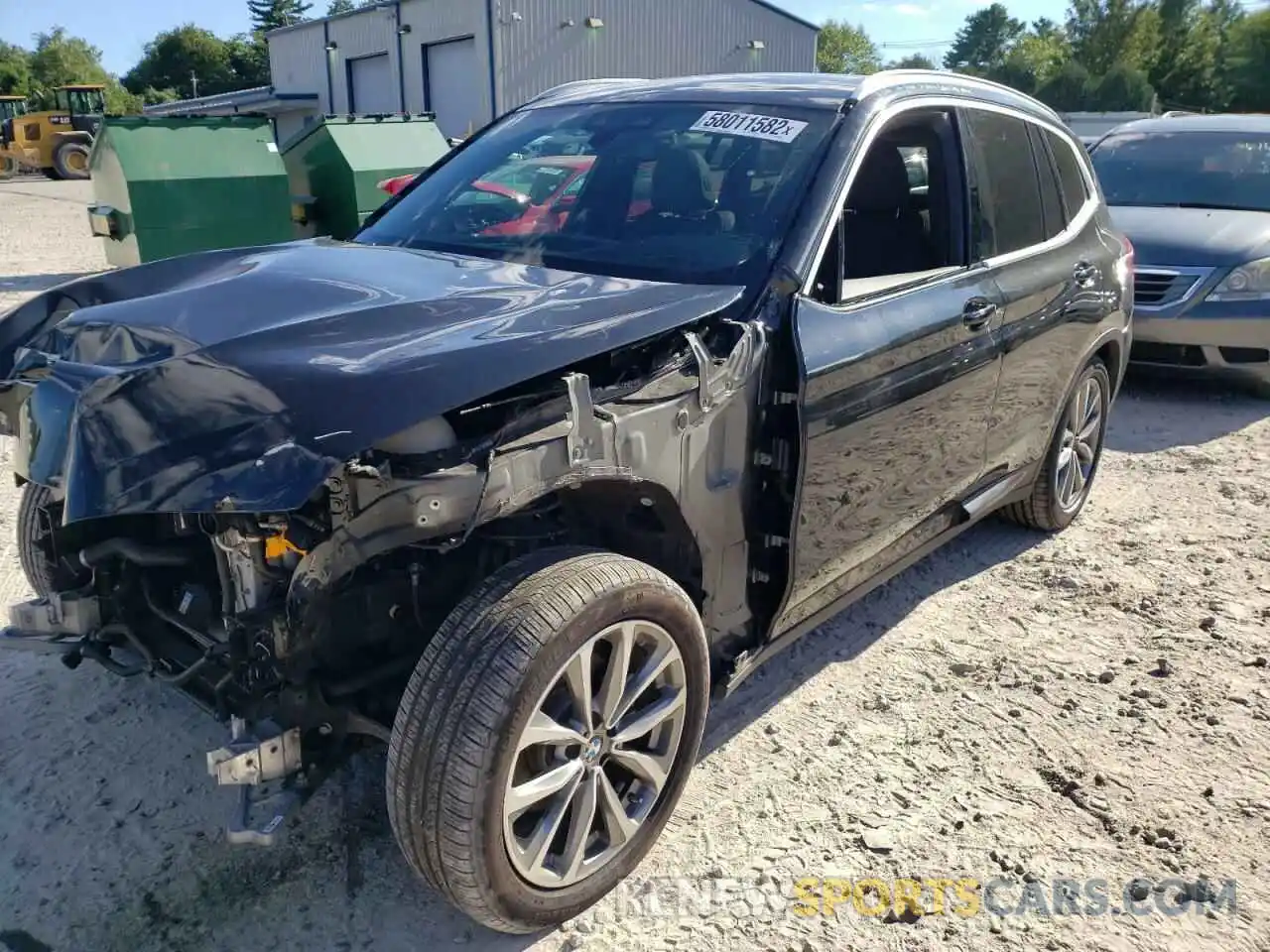 2 Photograph of a damaged car 5UXTR9C57KLP93215 BMW X3 2019