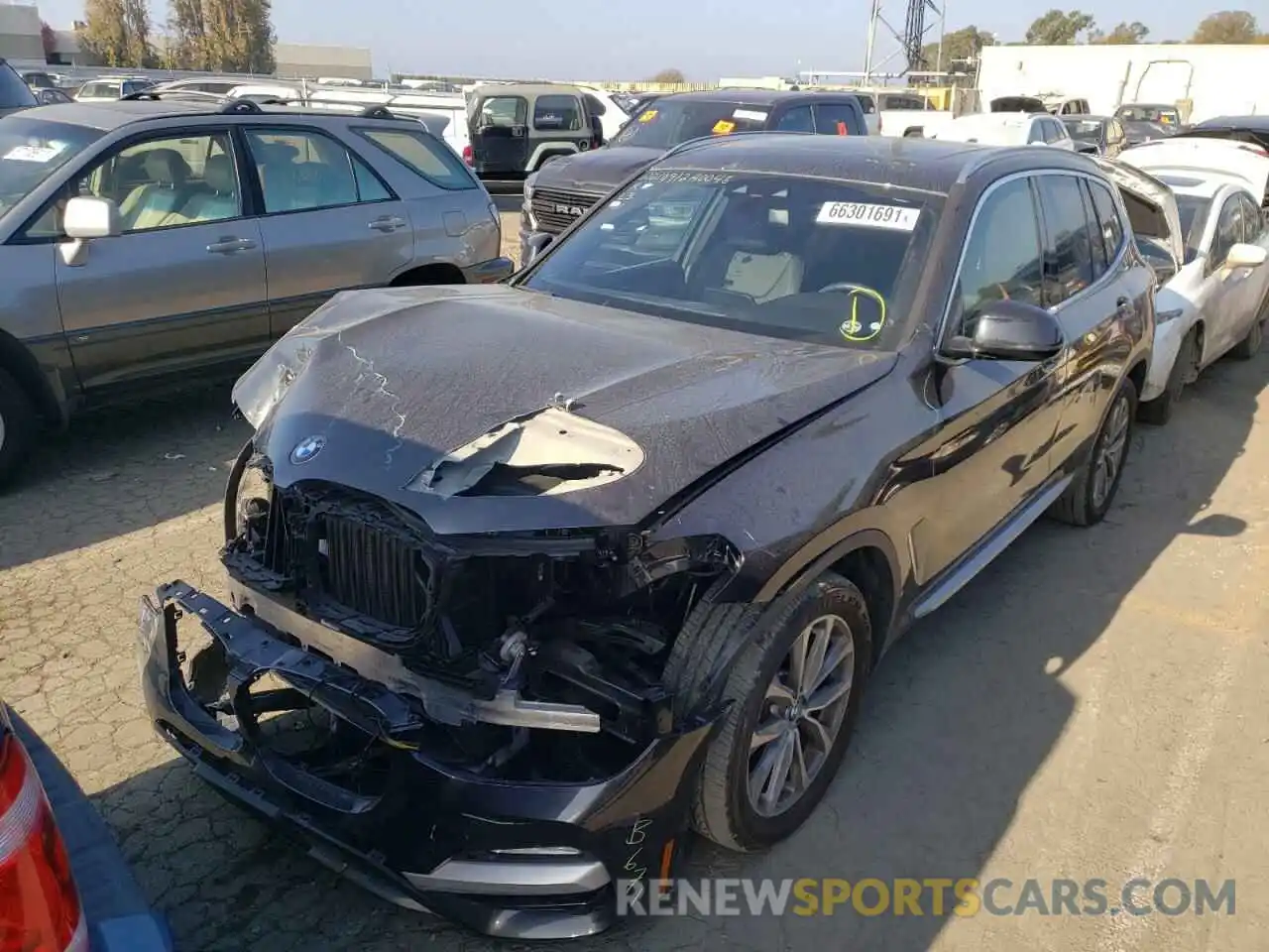 2 Photograph of a damaged car 5UXTR9C57KLR05933 BMW X3 2019