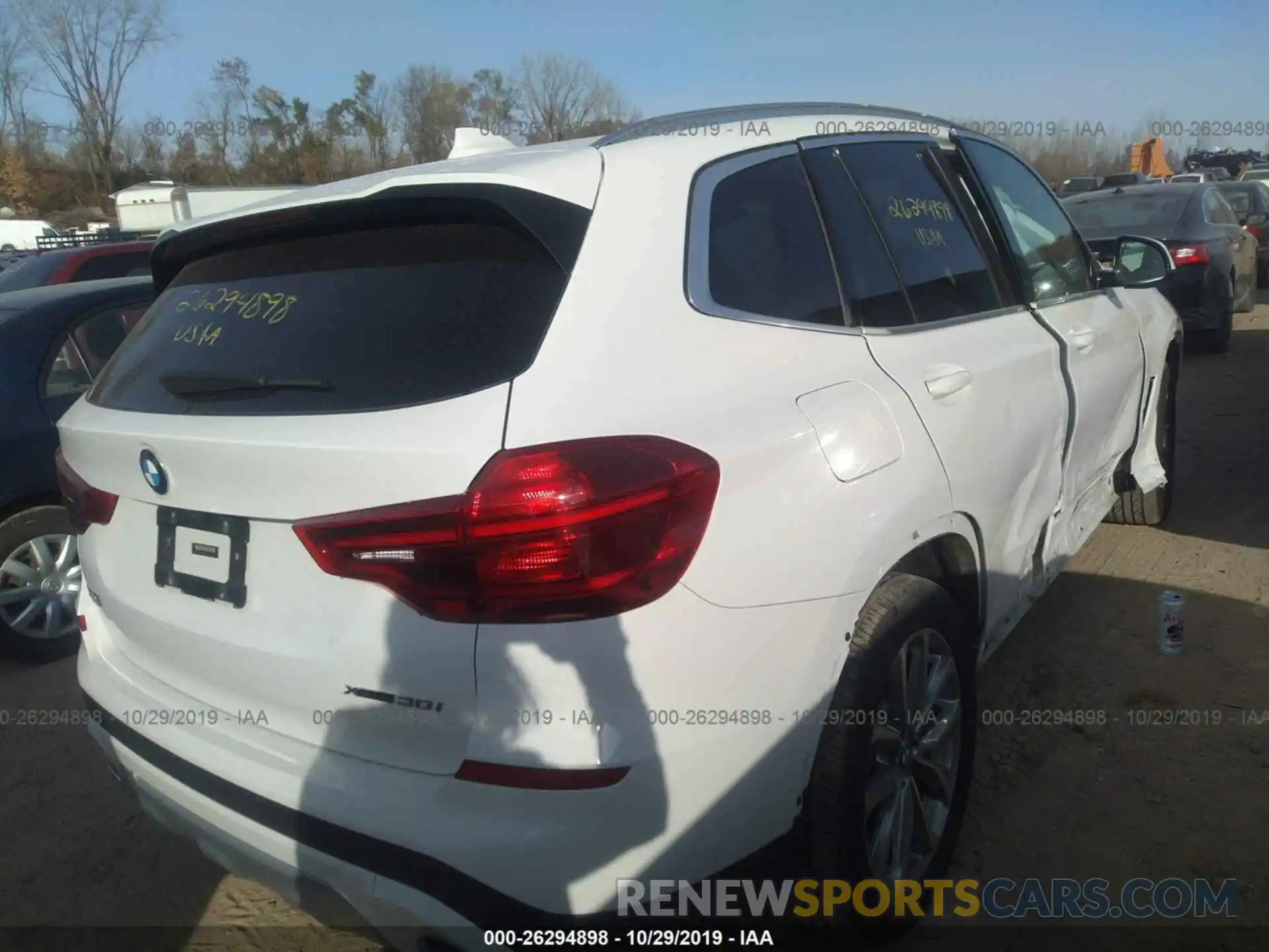 4 Фотография поврежденного автомобиля 5UXTR9C58KLD93053 BMW X3 2019