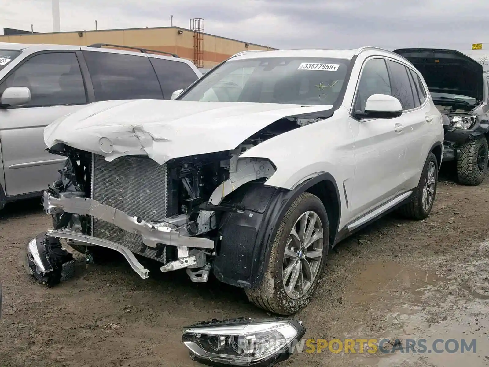 2 Photograph of a damaged car 5UXTR9C58KLE11311 BMW X3 2019