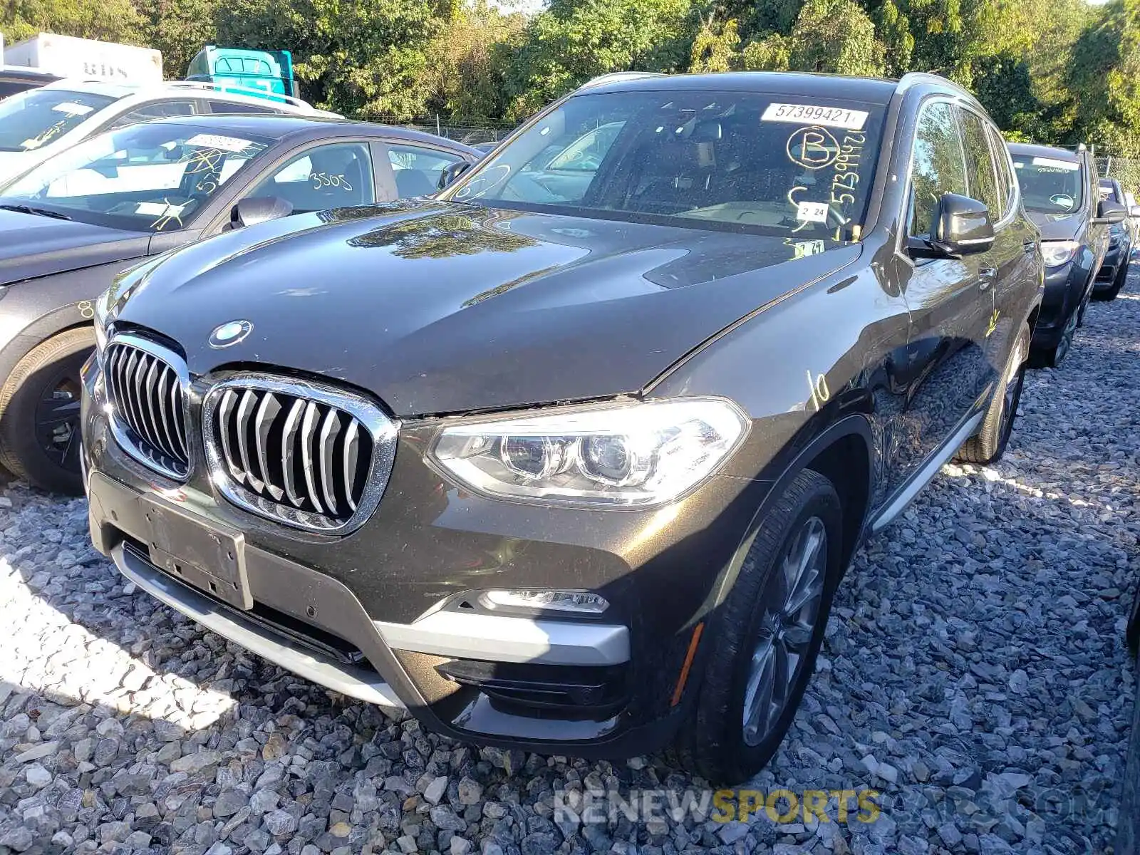 2 Photograph of a damaged car 5UXTR9C58KLE12121 BMW X3 2019