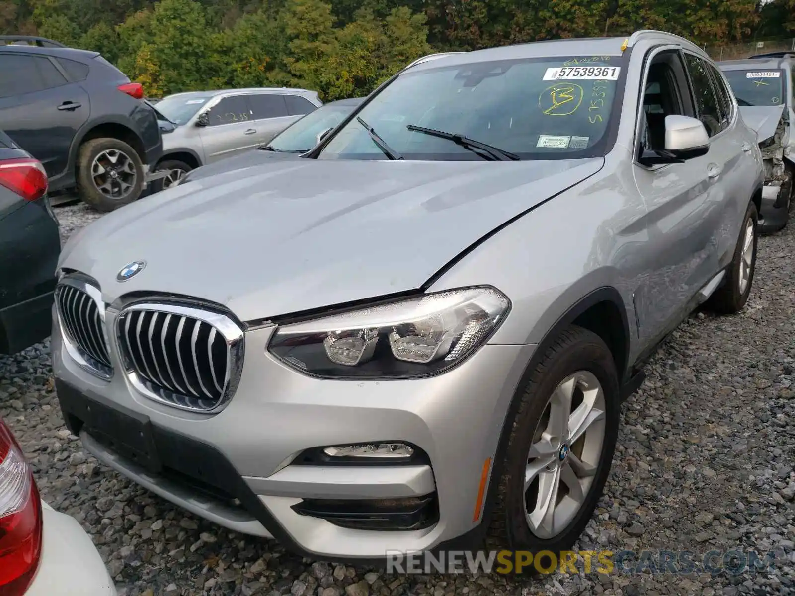 2 Photograph of a damaged car 5UXTR9C58KLE13818 BMW X3 2019