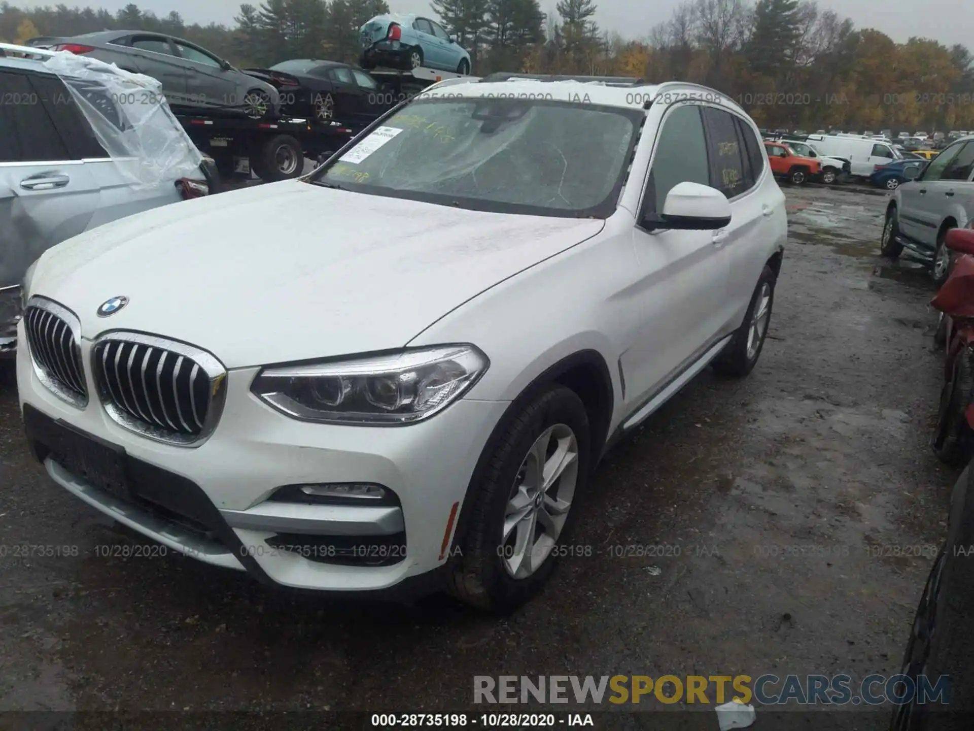 2 Фотография поврежденного автомобиля 5UXTR9C58KLE18629 BMW X3 2019