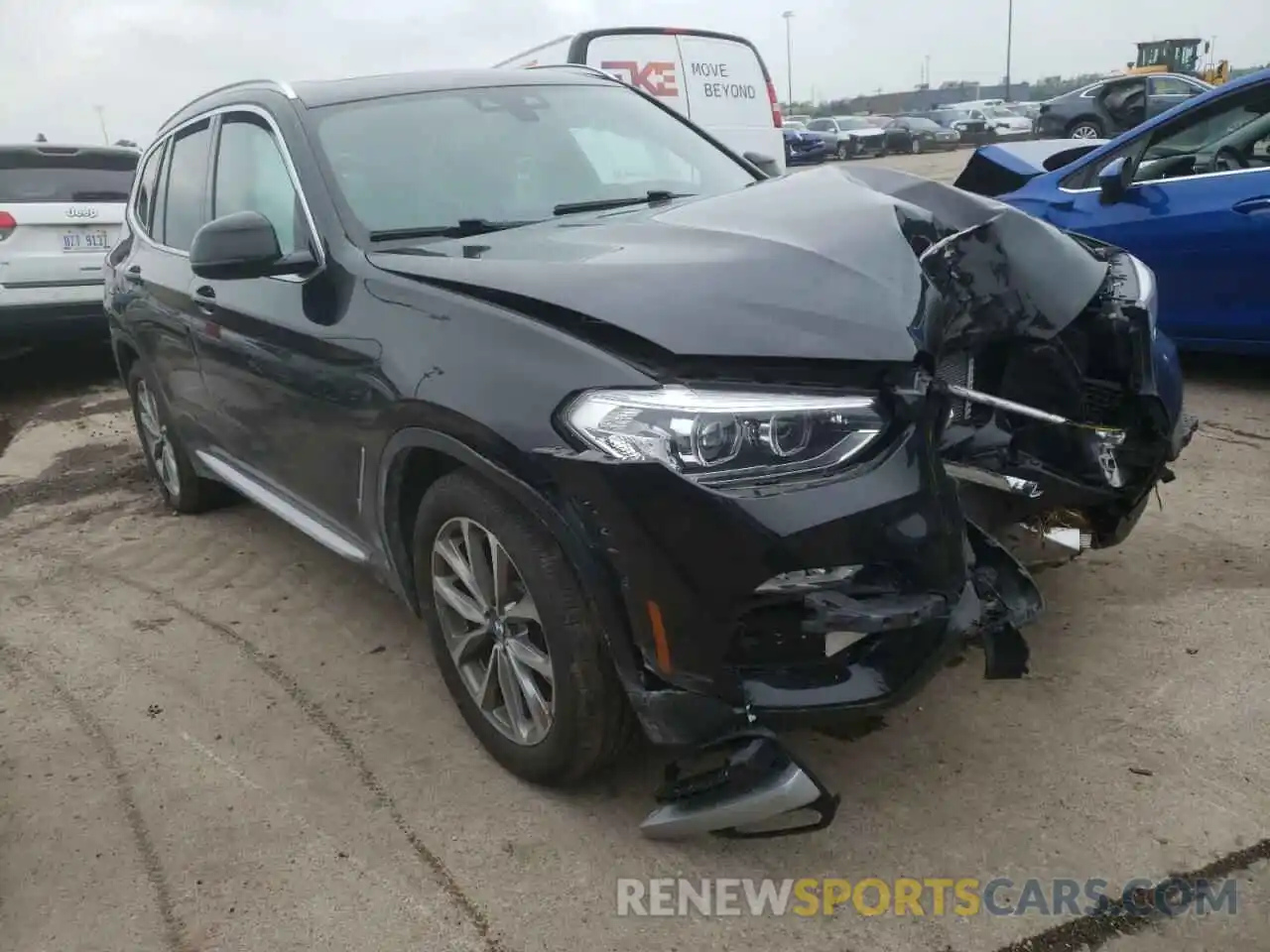 1 Photograph of a damaged car 5UXTR9C58KLE18713 BMW X3 2019